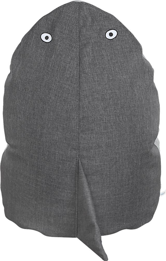 Kids Shelby Shark Gray Bean Bag Chair - Thumbnail - Image 4