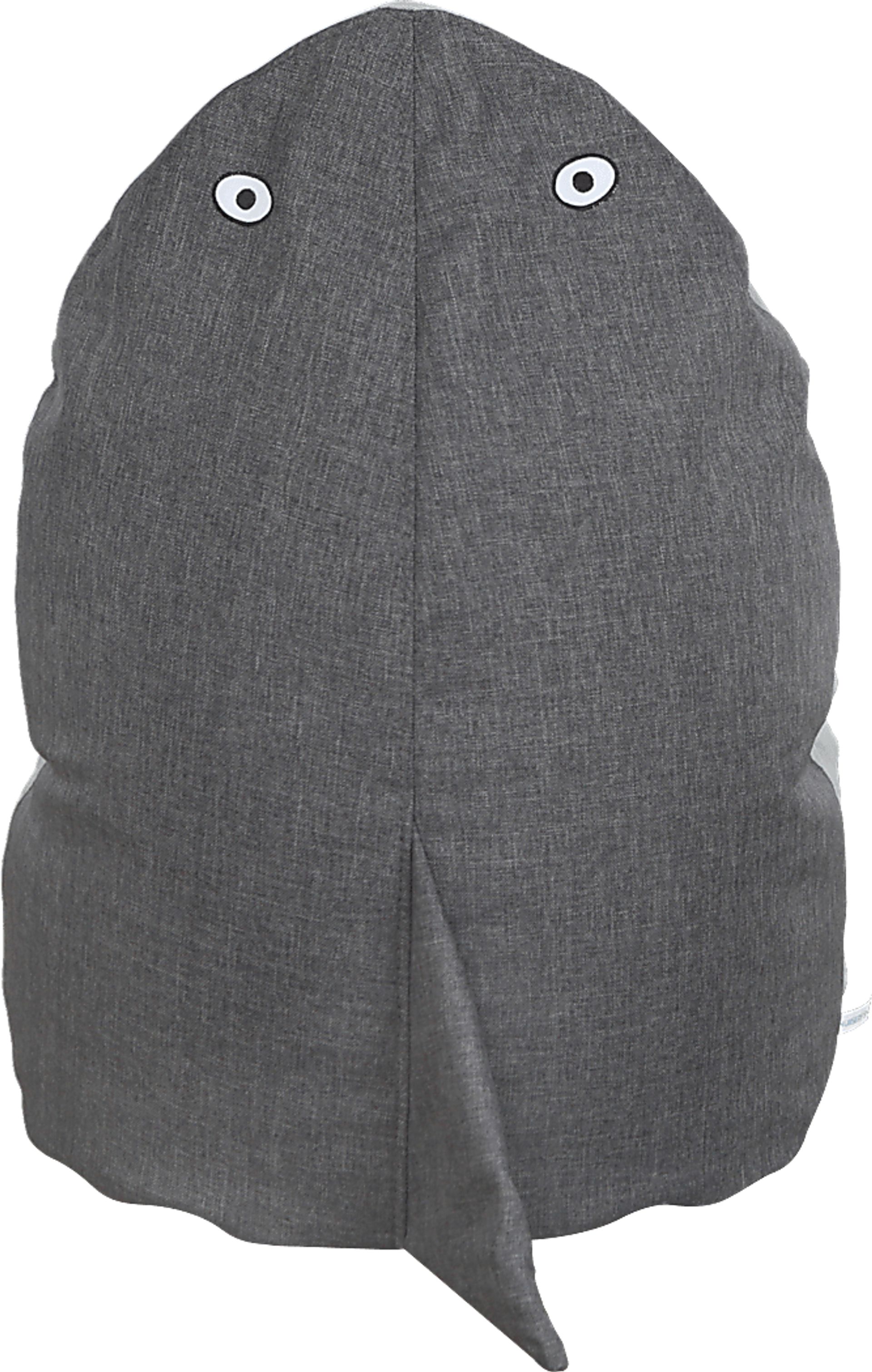 Kids Shelby Shark Gray Bean Bag Chair - Image 4
