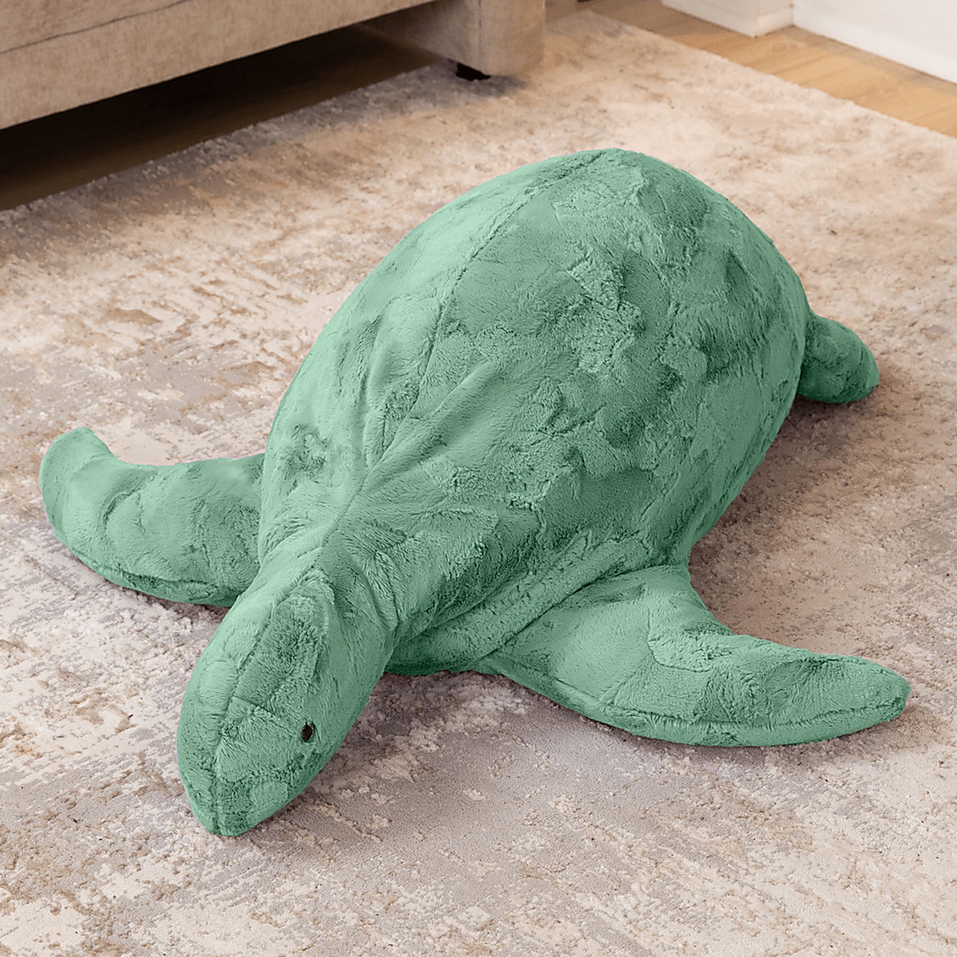 Kids Shelly the Turtle Green Bean Bag - Image 2