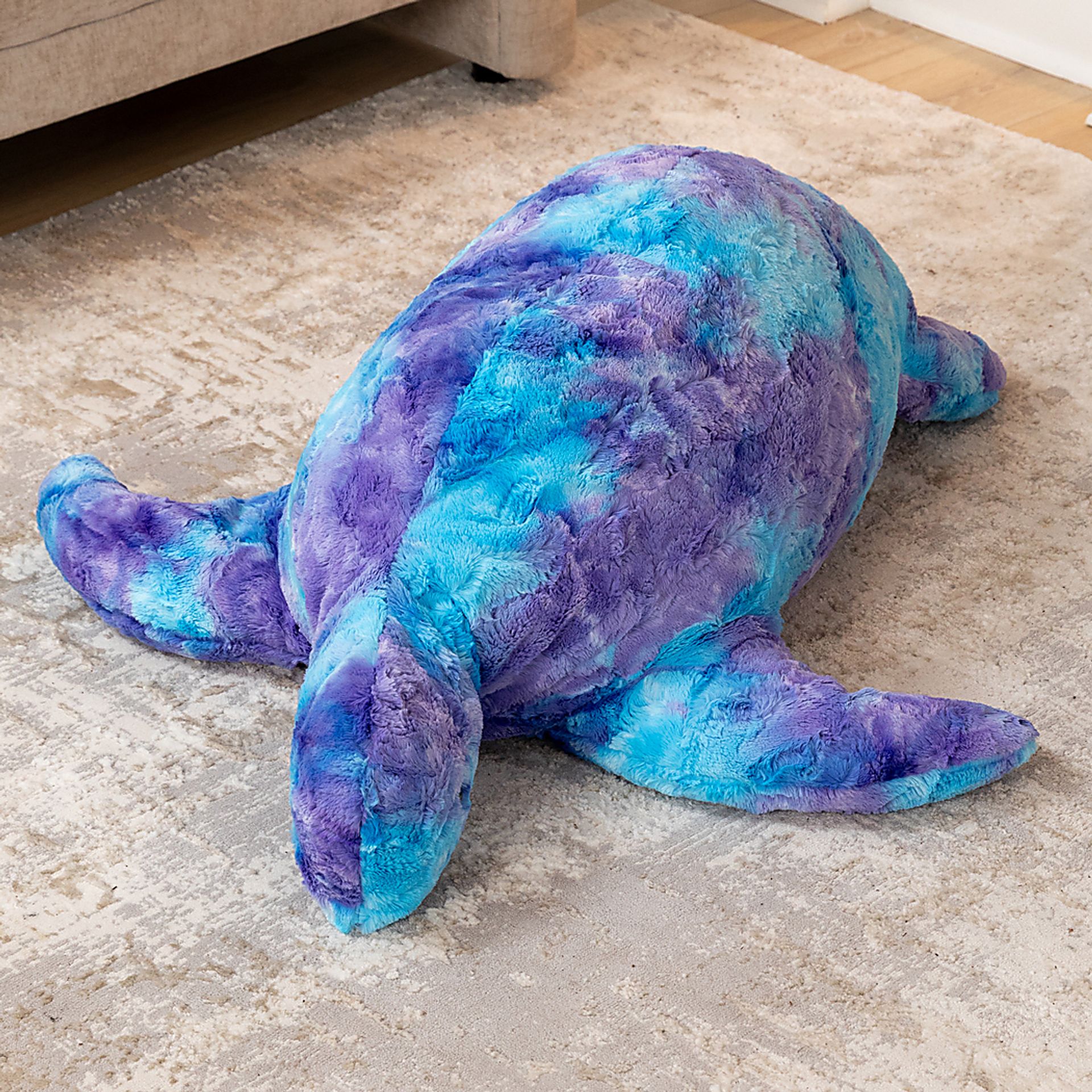 Kids Shelly the Turtle Tie-Dye Purple Bean Bag - Image 2