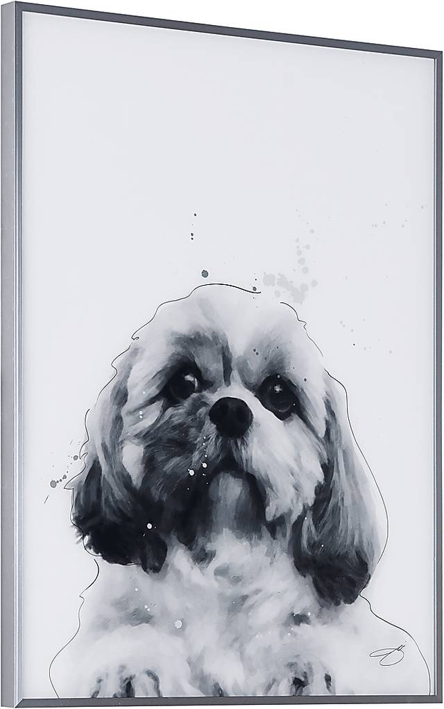 Kids Shih-Tzu Pup Black Wall Art - Thumbnail - Image 2