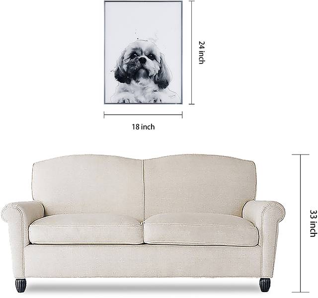 Kids Shih-Tzu Pup Black Wall Art - Thumbnail - Image 9