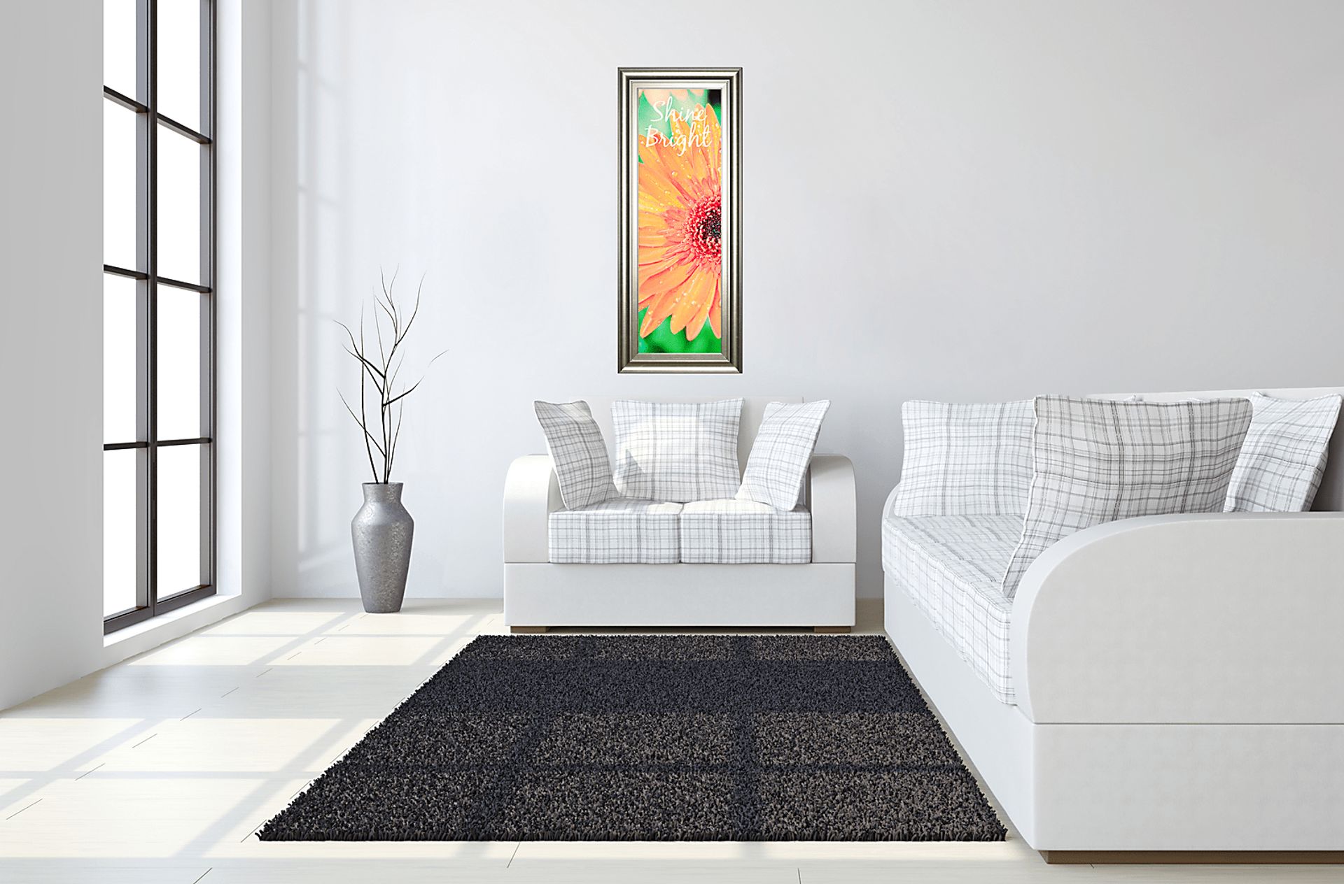 Kids Shiny Daisy Yellow Artwork - Image 2