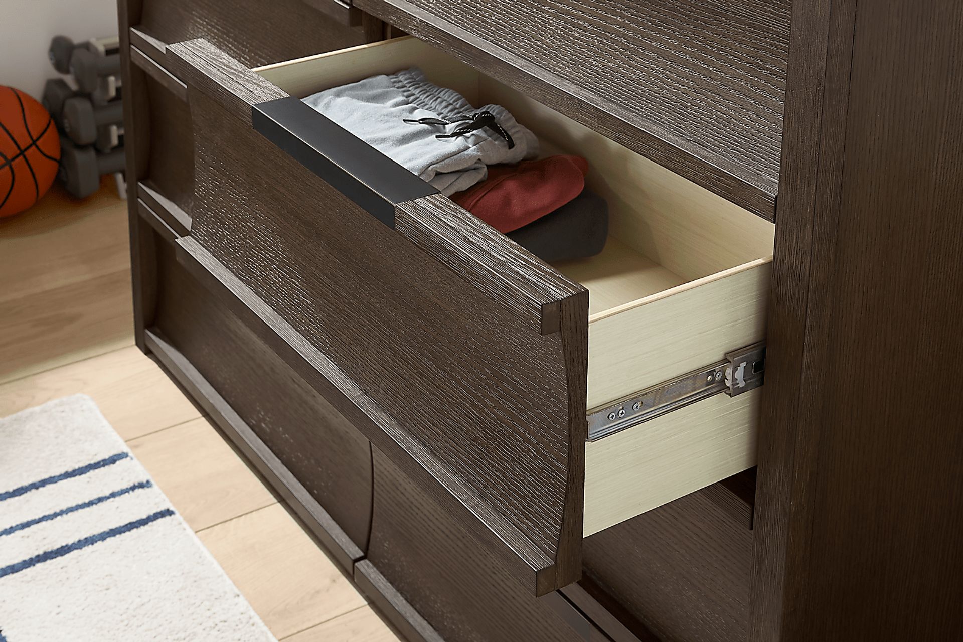 Kids Sierra Summit Brown Oak Twin Panel Bedroom - Image 6
