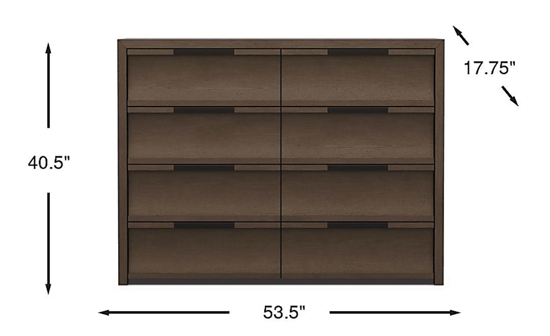 Kids Sierra Summit Brown Oak Dresser