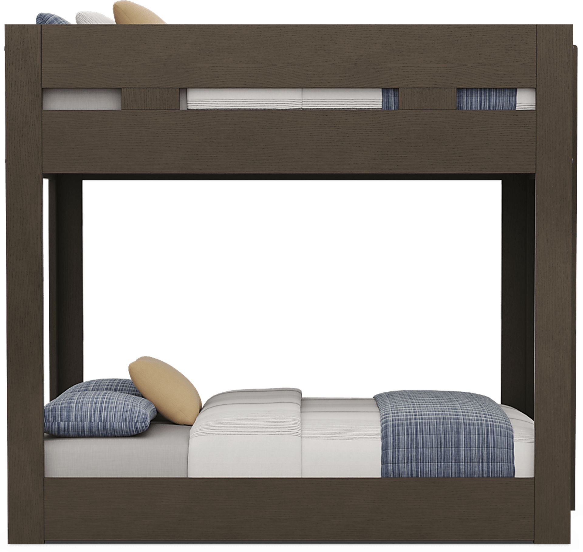 Kids Sierra Summit Brown Oak Full/Full Bunk Bed - Image 3
