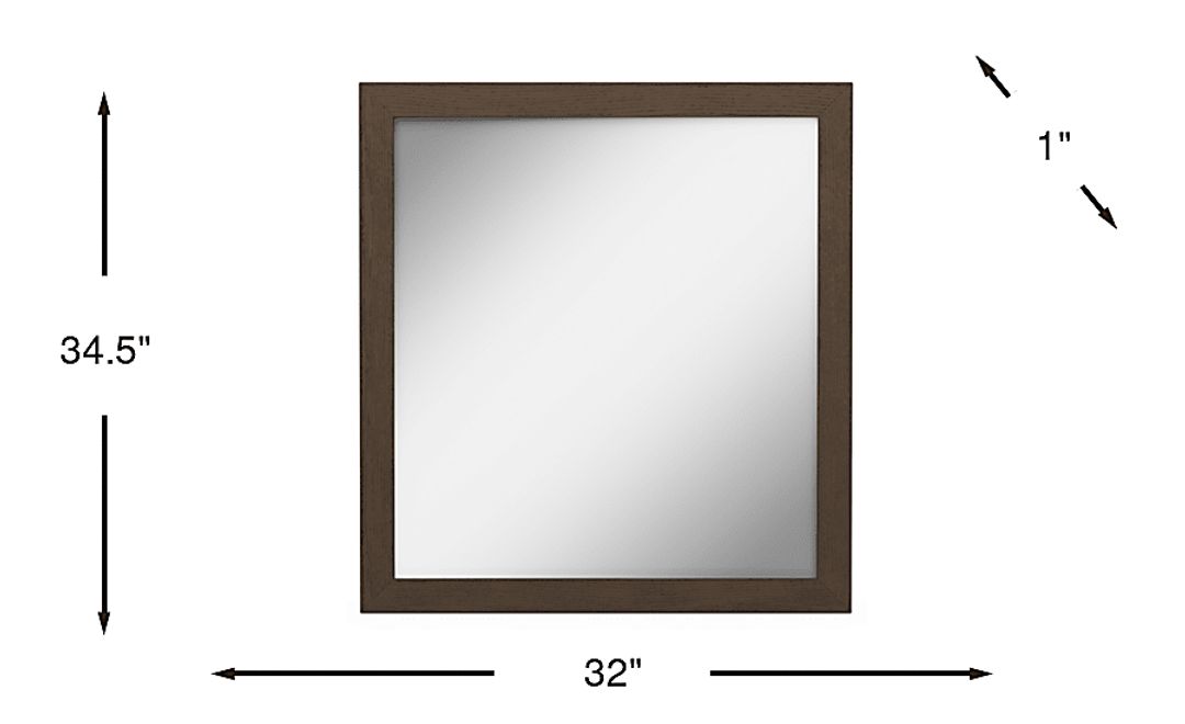 Kids Sierra Summit Brown Oak Mirror