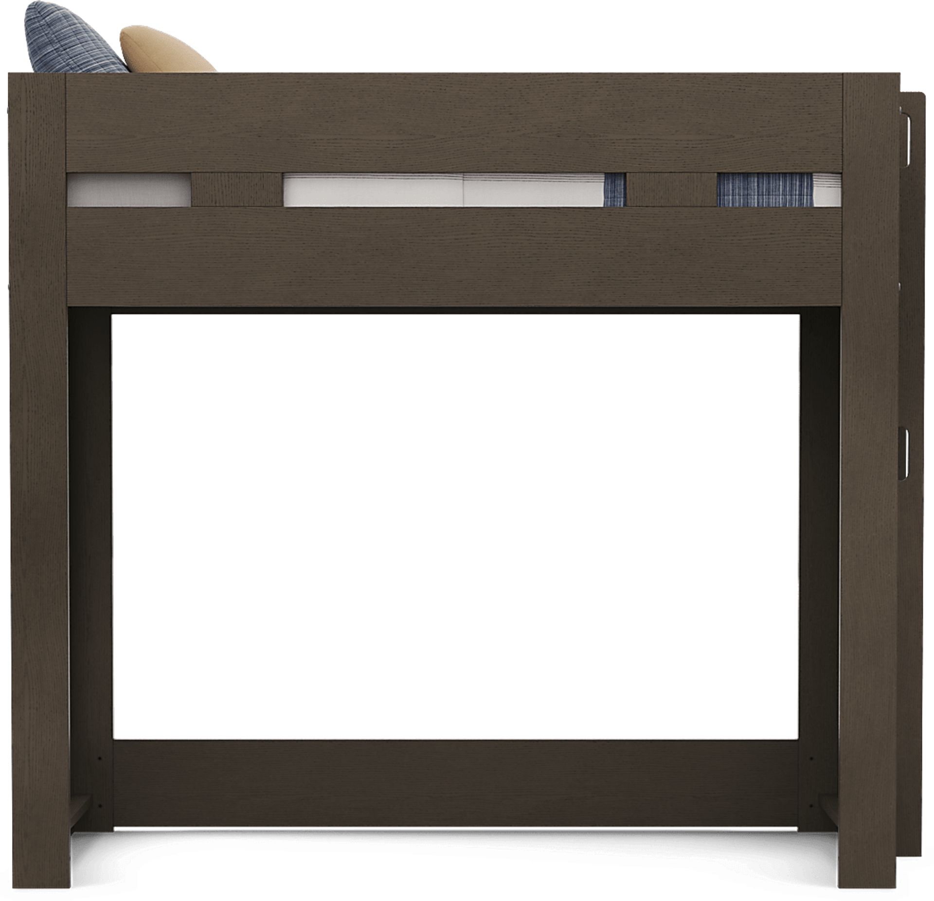 Kids Sierra Summit Brown Oak Twin Loft Bed - Image 2