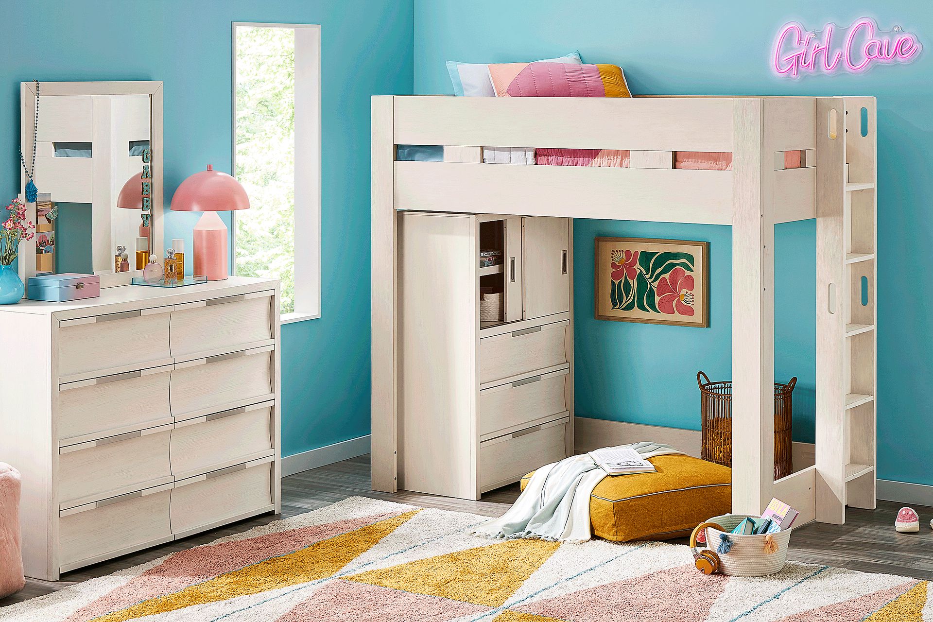 Kids Sierra Summit Linen Twin Loft Bed - Image 4