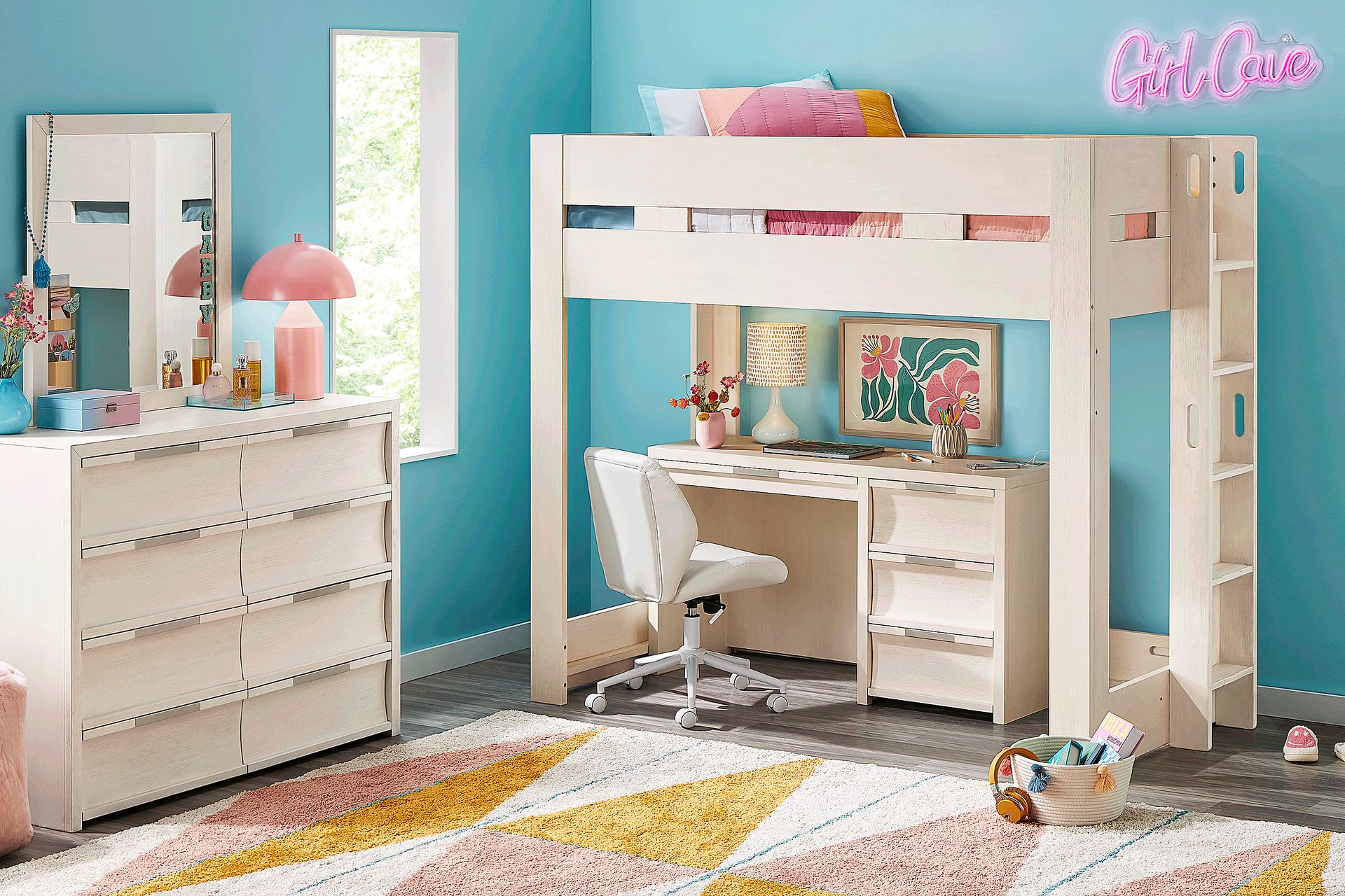 Kids Sierra Summit Linen Twin Loft Bed - Image 5