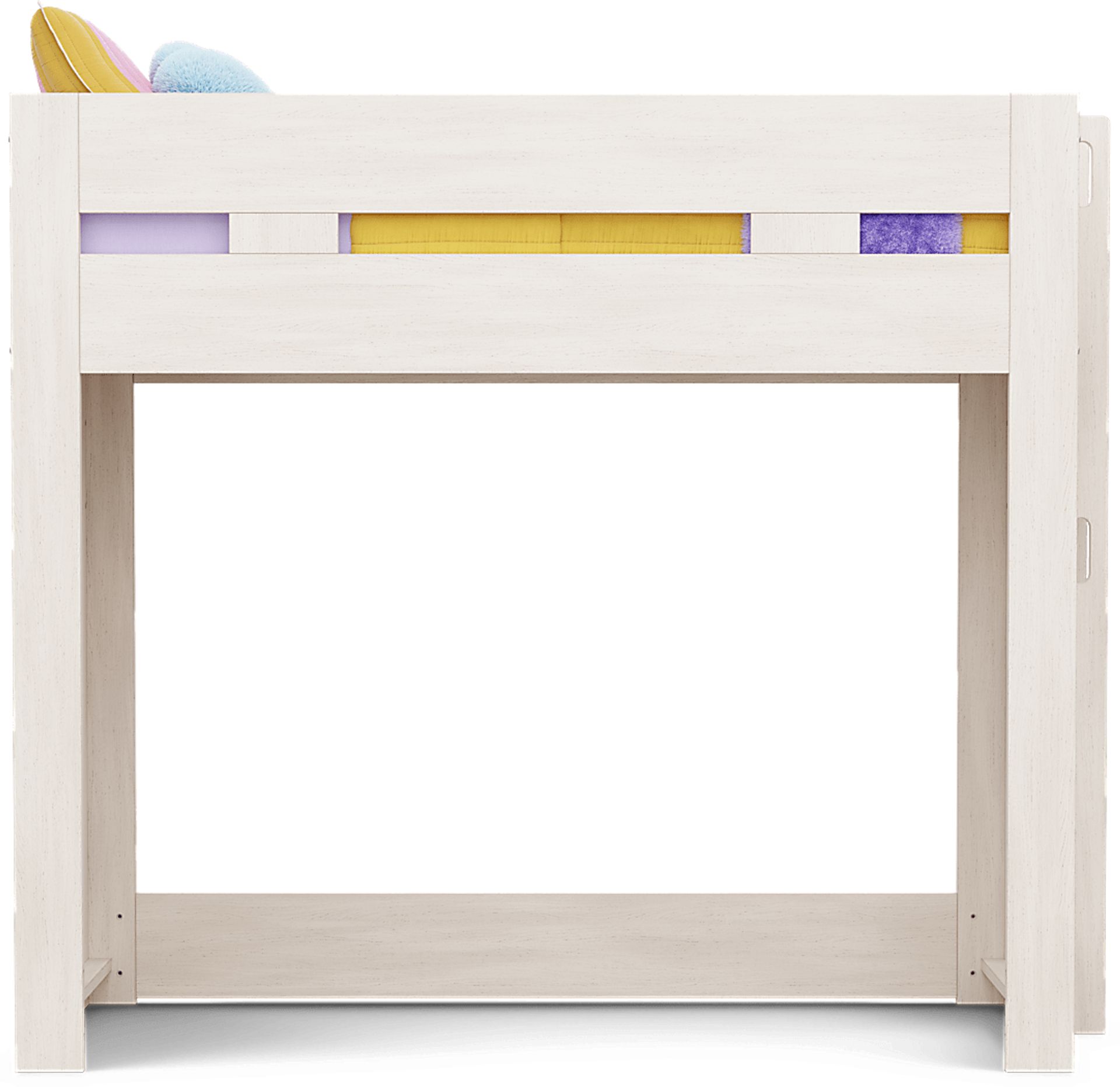 Kids Sierra Summit Linen Twin Loft Bed with 1 Closed End Panel - Image 2