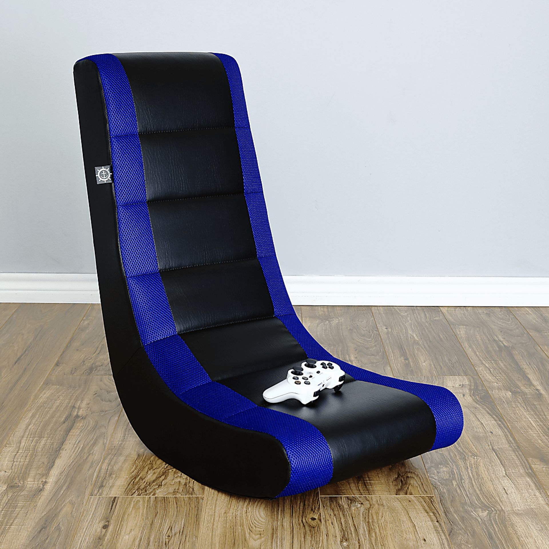Kids Silro Black/Blue Gaming Rocker - Image 2
