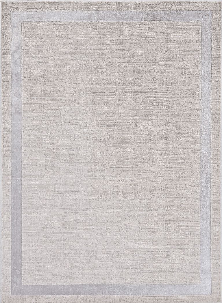 Kids Silver Soft Gray 3'3" x 4'11" Rug