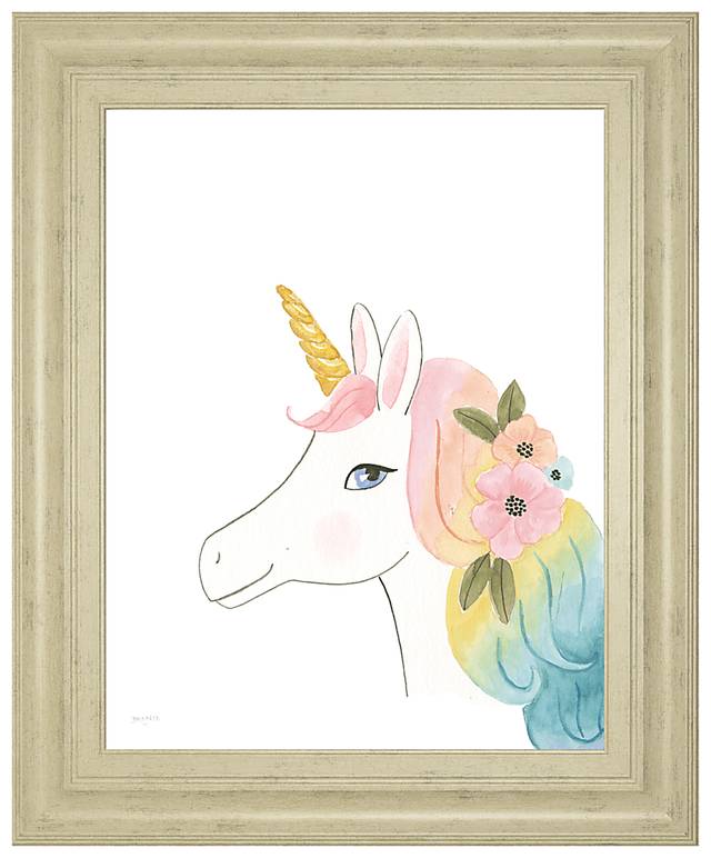 Kids Simple Unicorn Ivory Artwork - Thumbnail - Image 1