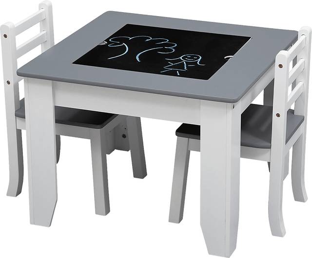 Kids Sinaru Gray/White Table Set - Thumbnail - Image 3