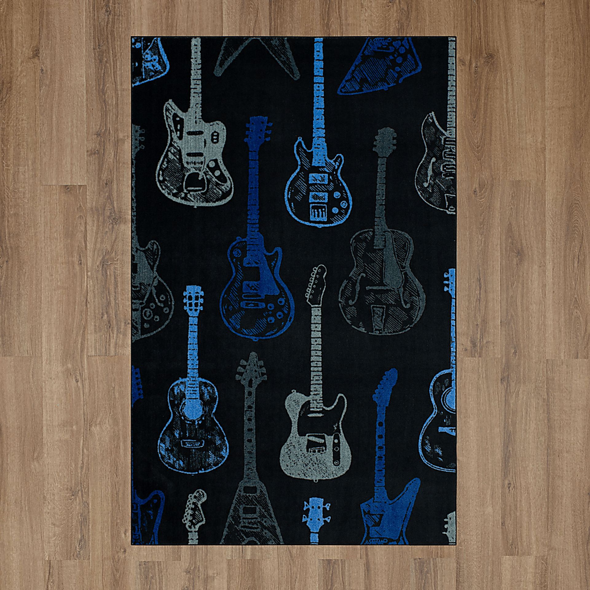 Kids Six String Blue 5' x 8' Rug - Image 6
