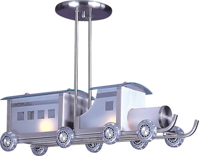 Kids Sky Train Silver Chandelier - Thumbnail - Image 1