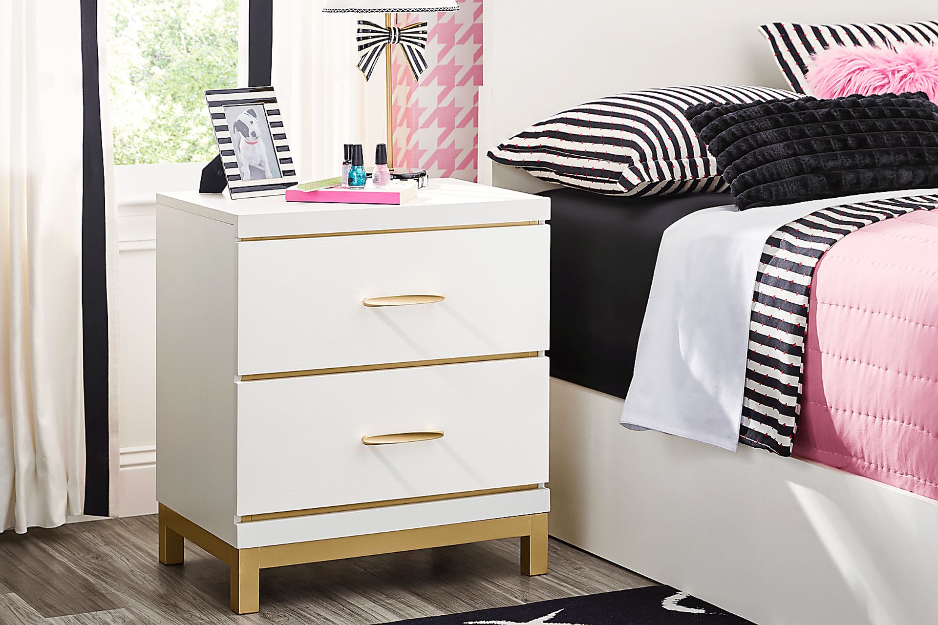 Kids Skye White Nightstand - Image 3
