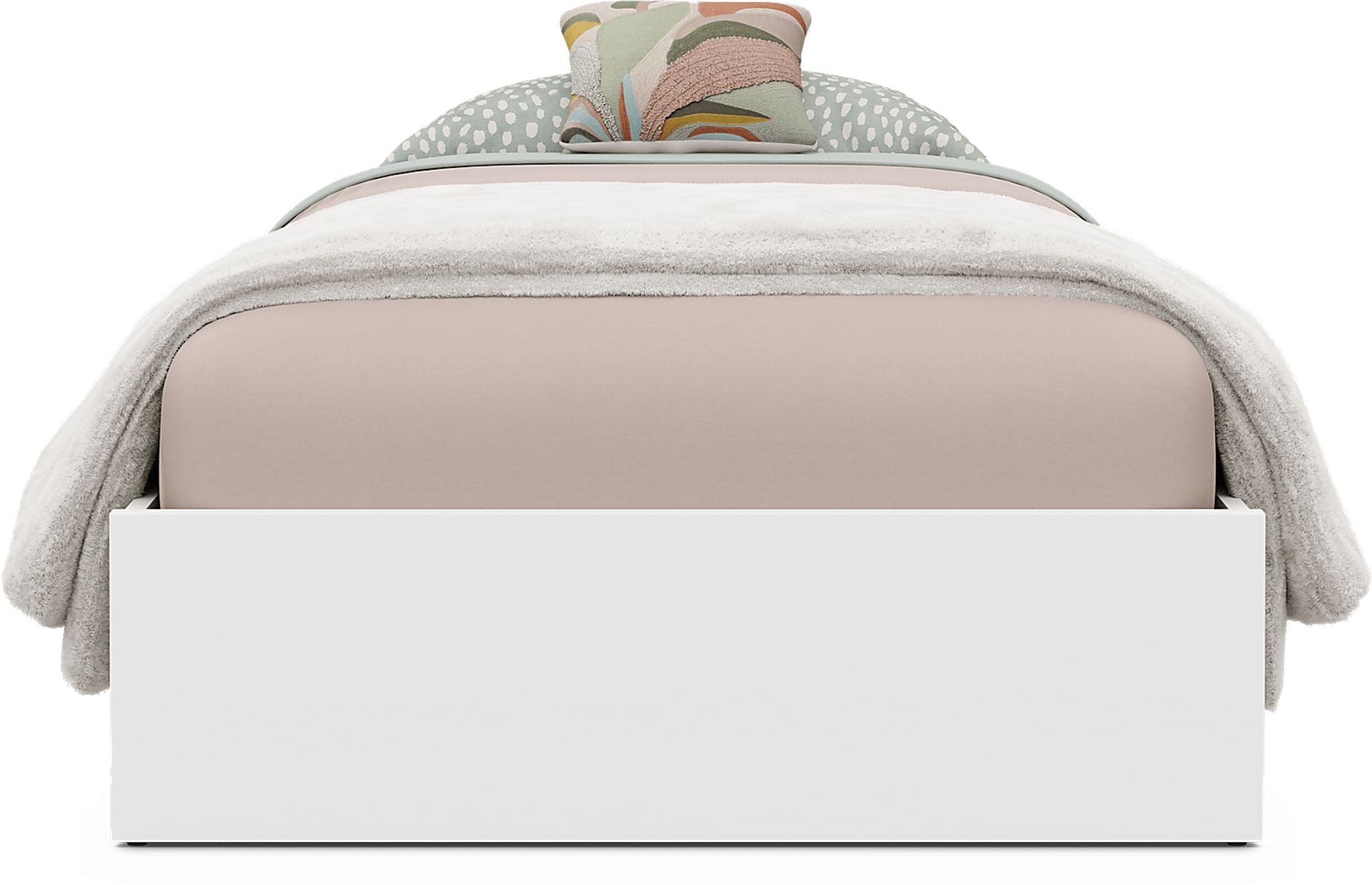 Kids Skye White Twin Platform Bed - Image 3