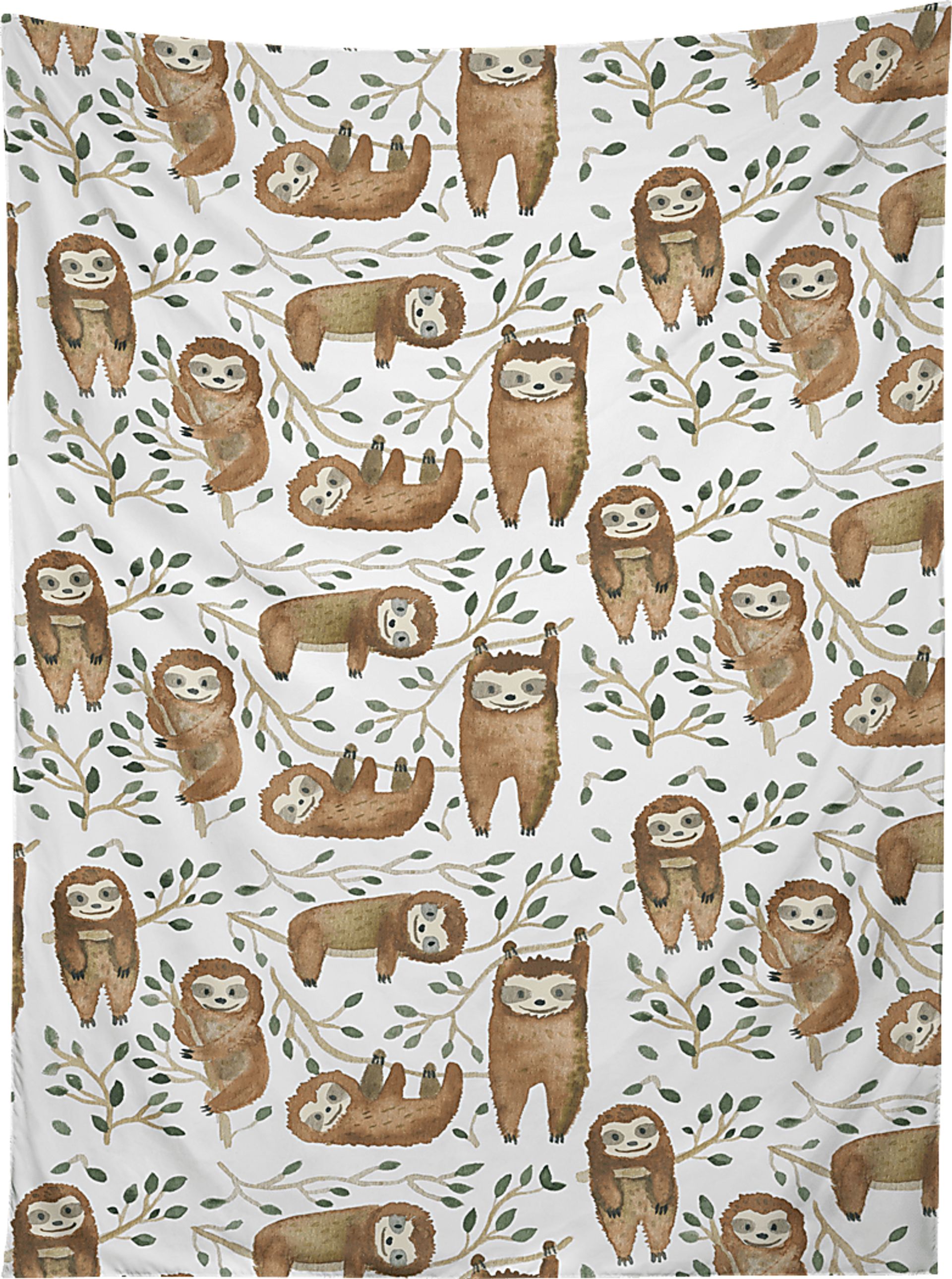 Kids Sloth Buds Beige Wall Decor - Image 1