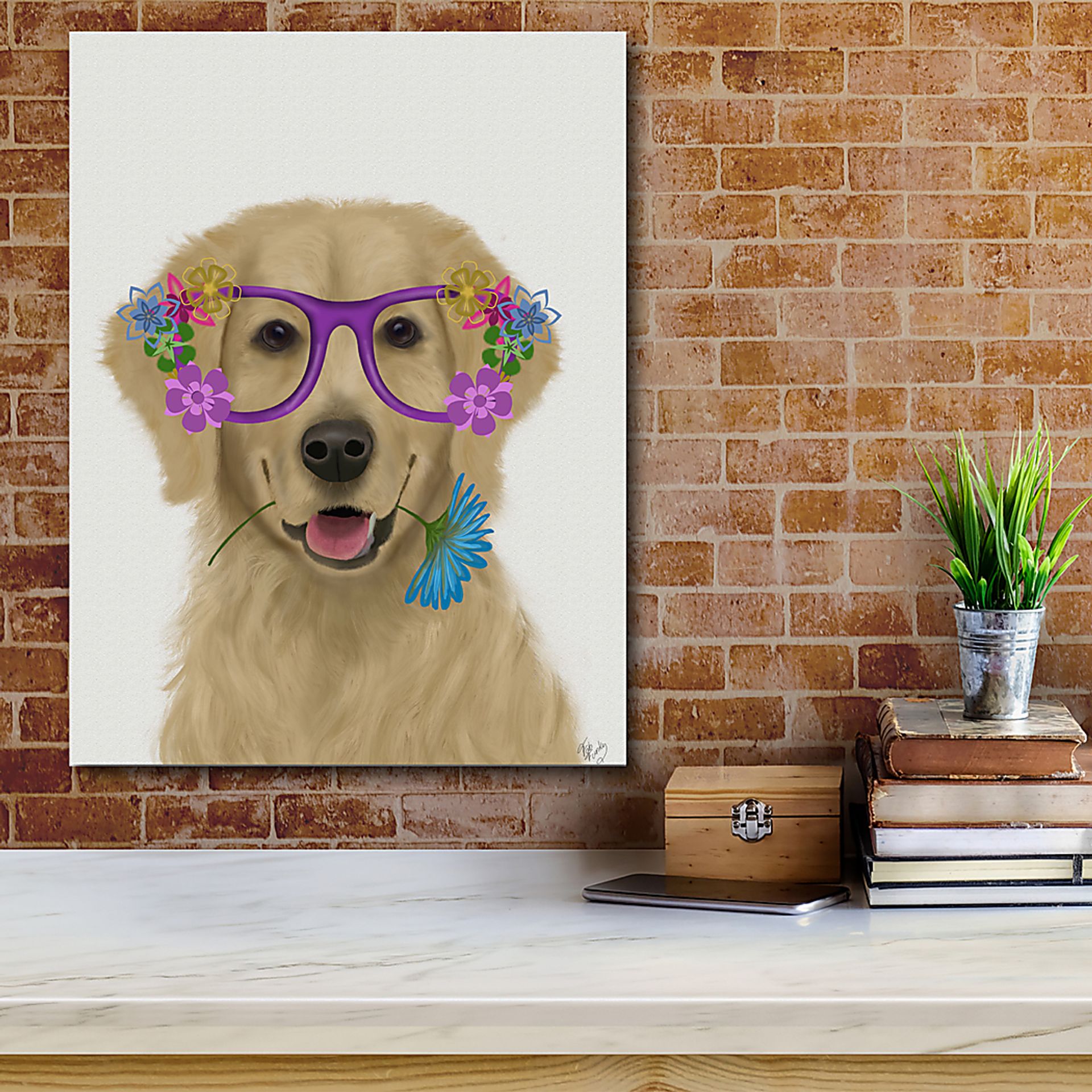 Kids Smart Portrait II Beige Artwork - Image 2