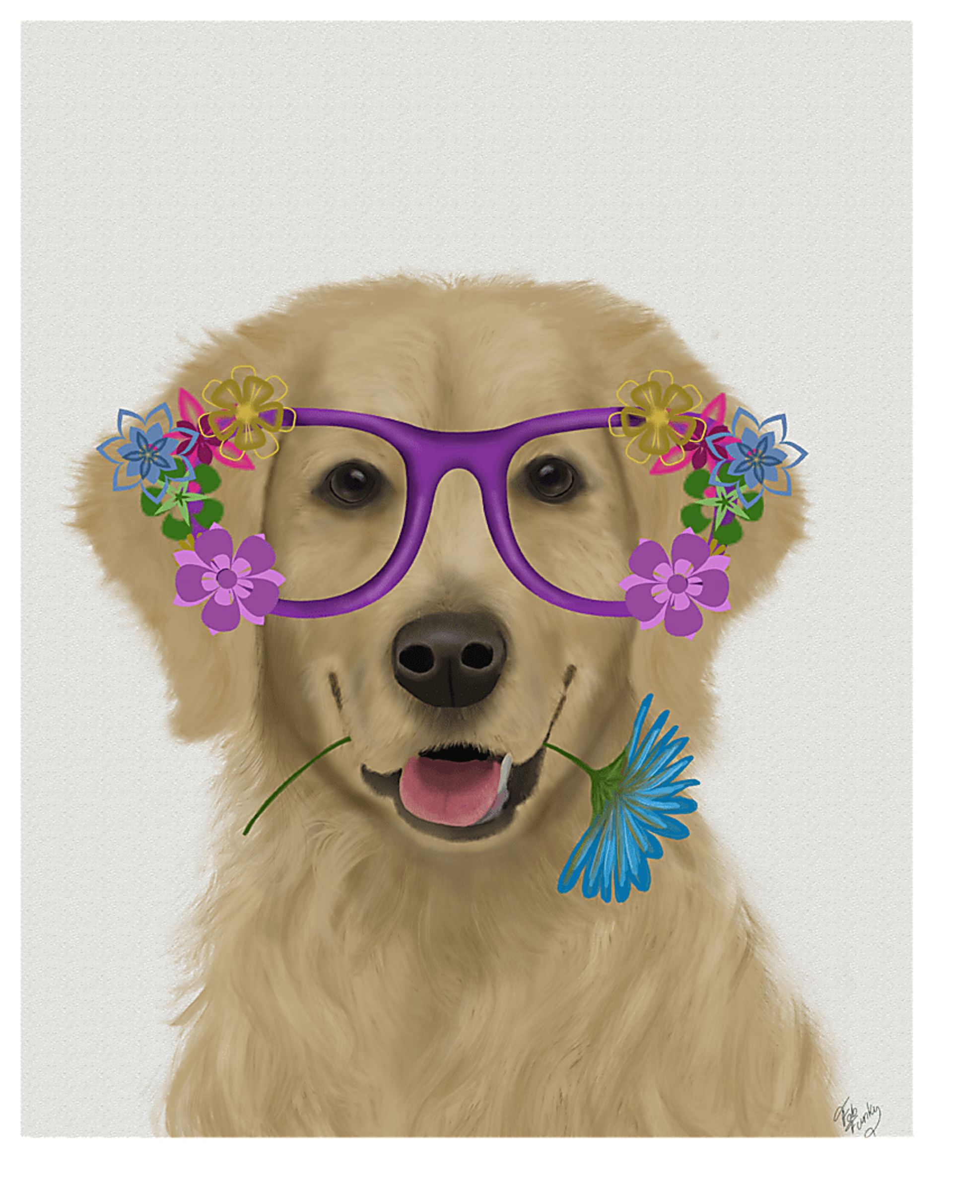 Kids Smart Portrait II Beige Artwork - Image 1