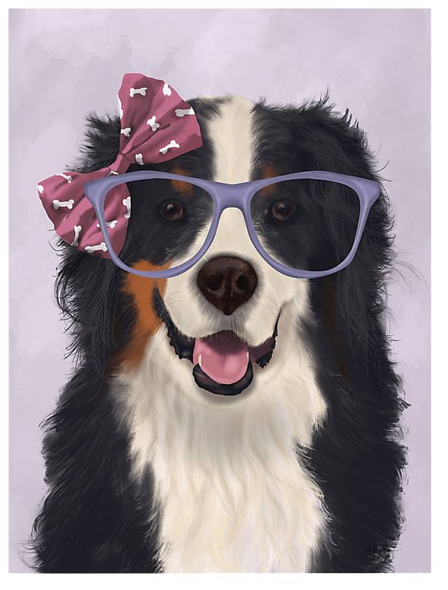Kids Smart Portrait III Black Artwork - Thumbnail - Image 1