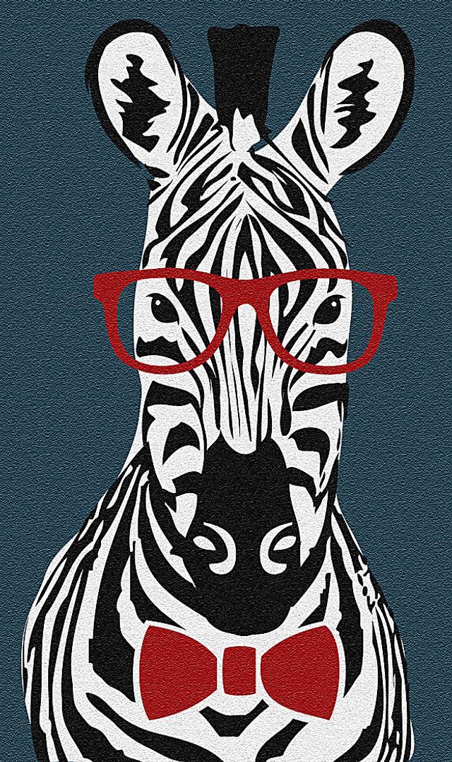 Kids Smart Zebra Navy 2'8 x 4'8 Rug - Thumbnail - Image 1
