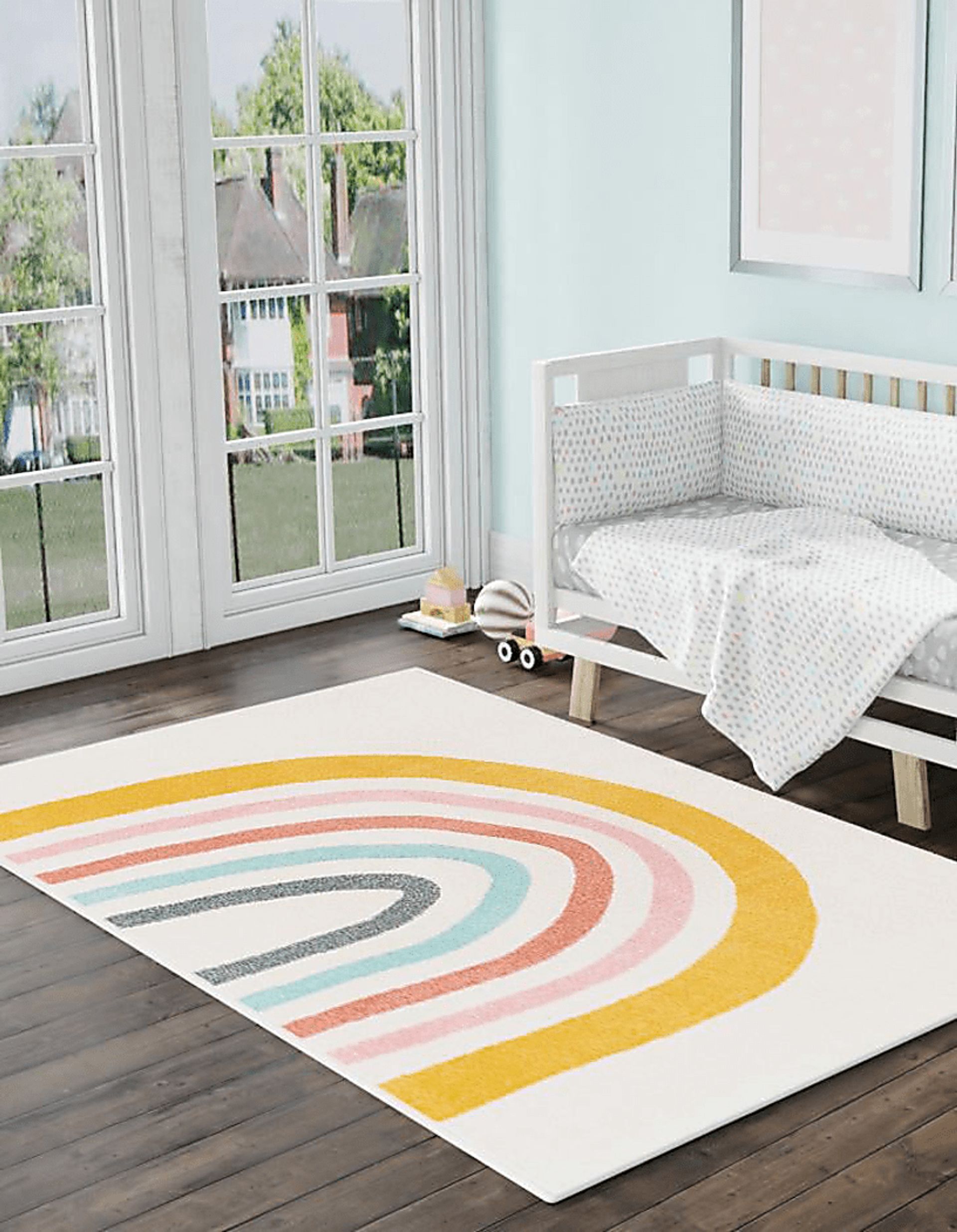 Kids Smileworth Multi 5'3 x 8' Rug - Image 2