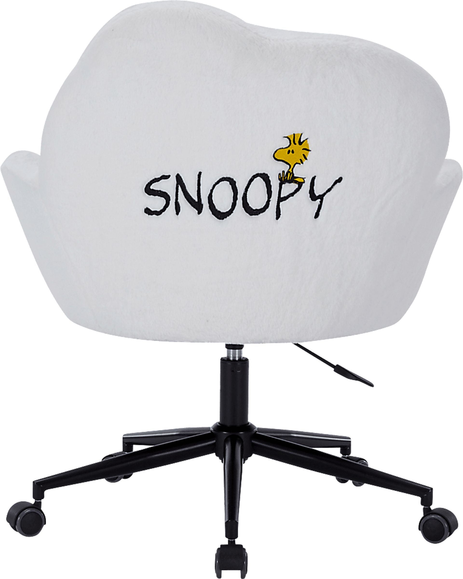 Kids Snoopy Cozy White Swivel Vanity Chair - Image 3