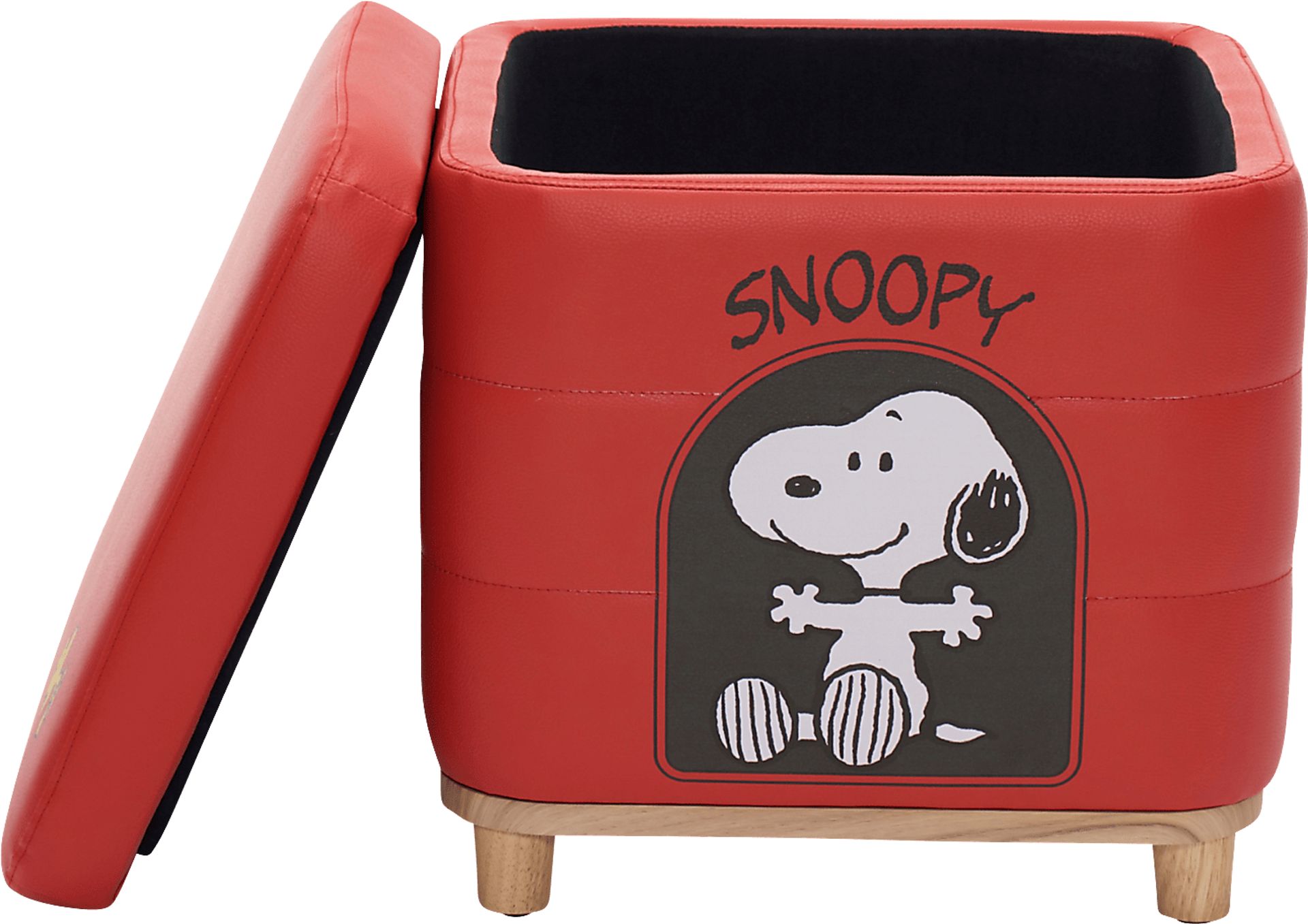 Kids Snoopy House Red Storage Ottoman - Image 3