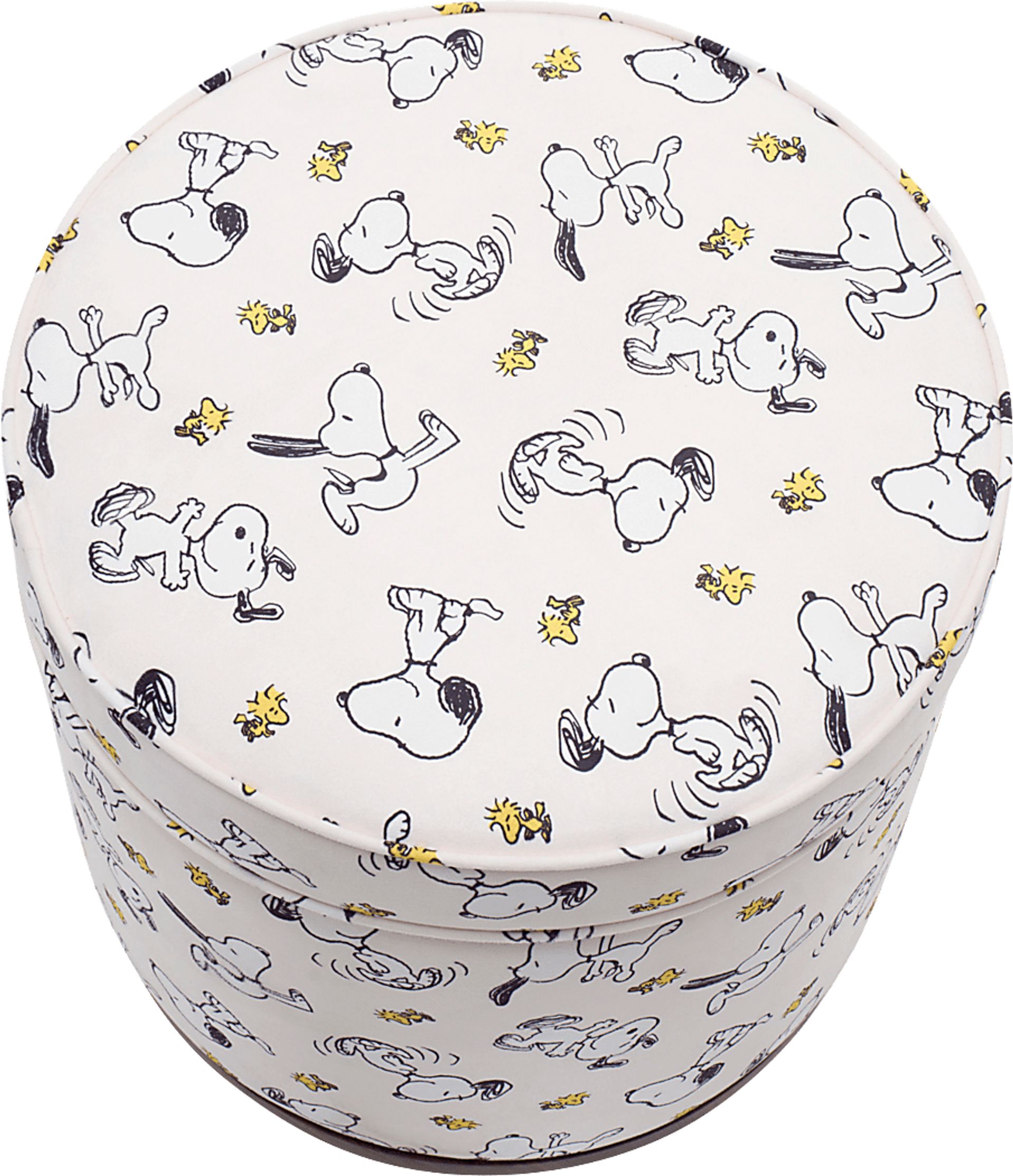 Kids Snoopy Ivory Vanity Storage Ottoman - Image 3
