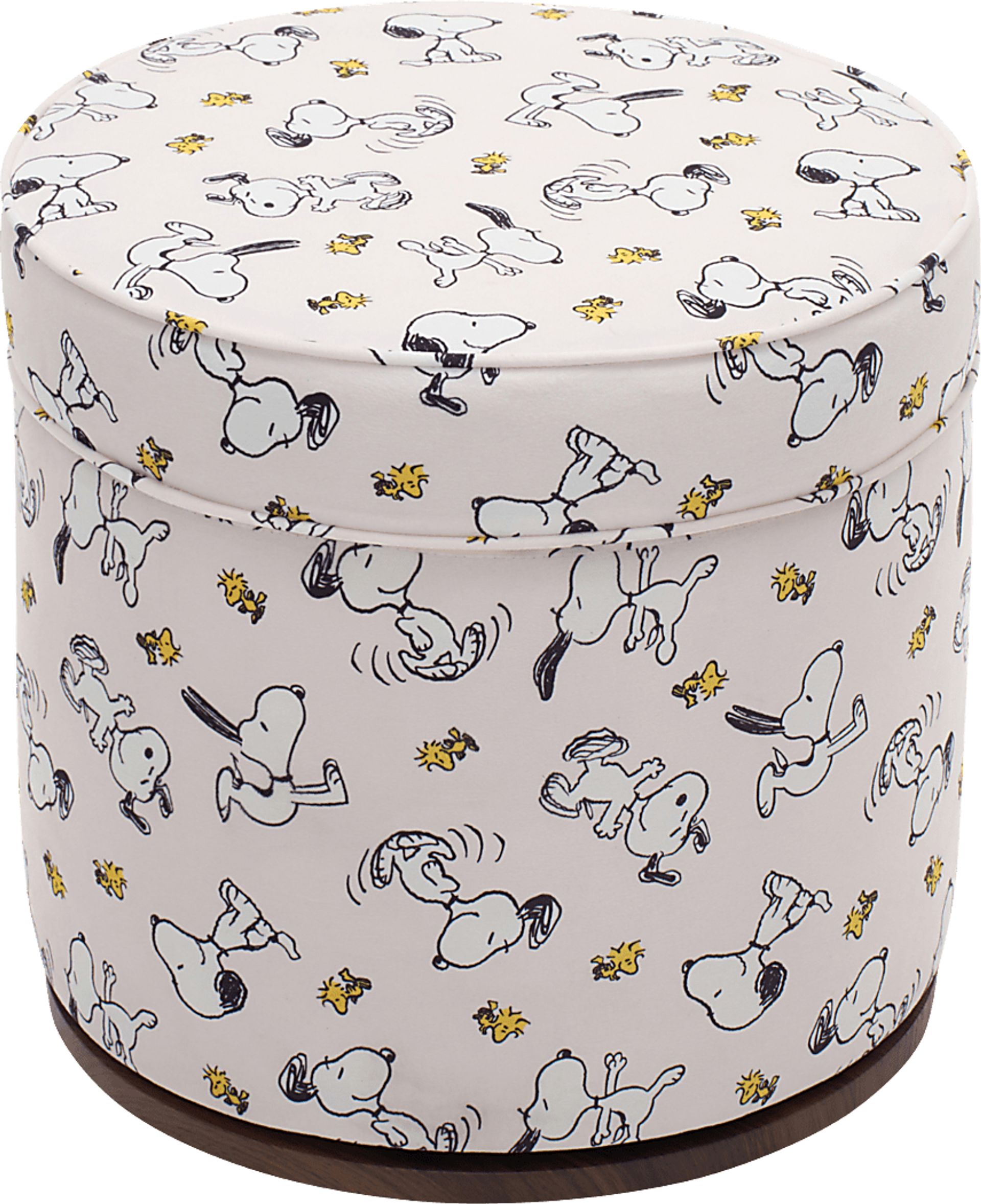 Kids Snoopy Ivory Vanity Storage Ottoman - Image 4