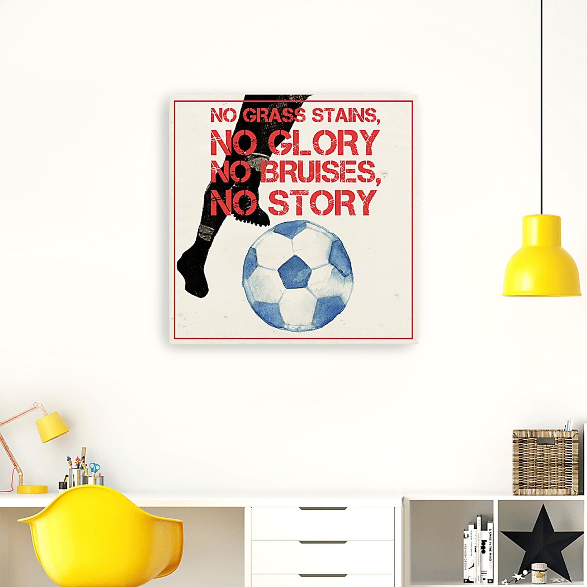 Kids Soccer Glory White Artwork - Image 2
