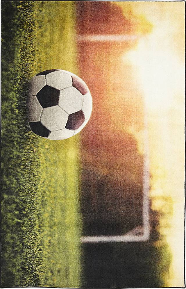 Kids Soccer Practice Green 5' x 8' Rug - Thumbnail - Image 1