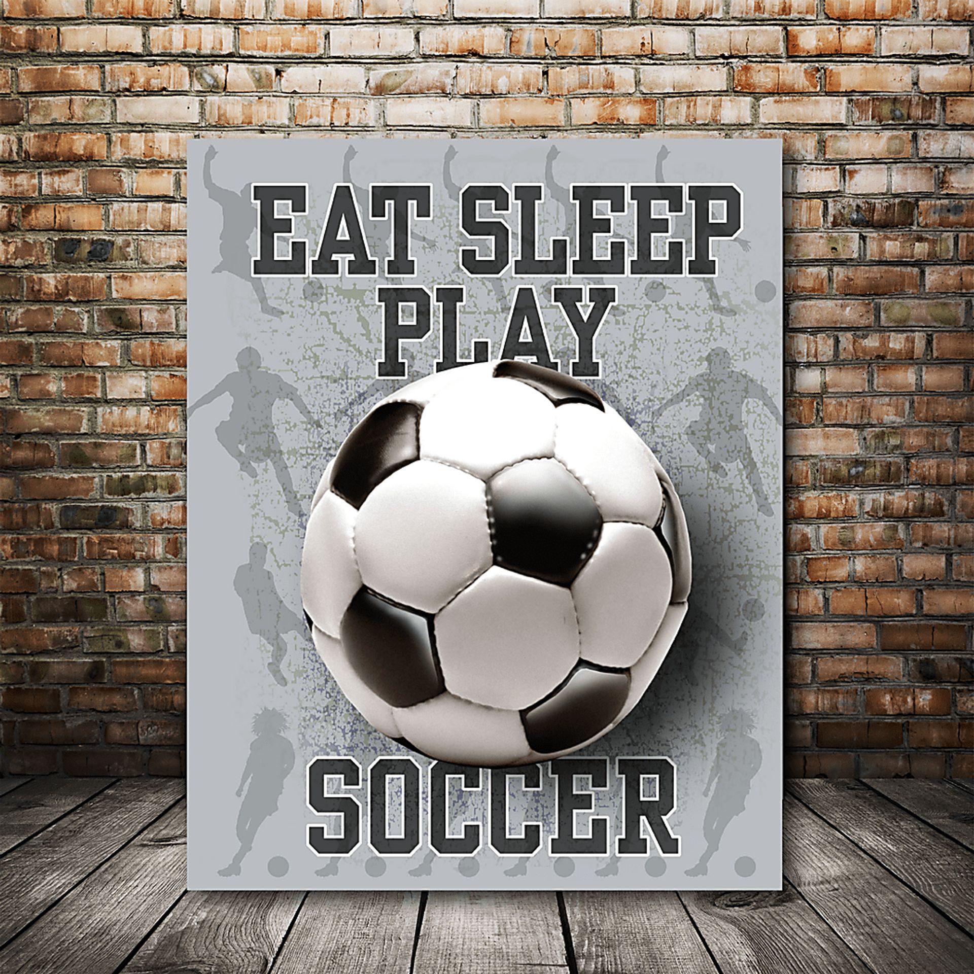 Kids Soccer Rave Gray Artwork - Image 2