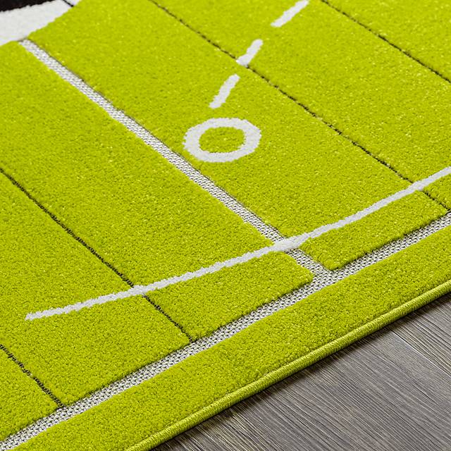 Kids Soccer Tactic Lime 7' x 9'  Rug - Thumbnail - Image 5