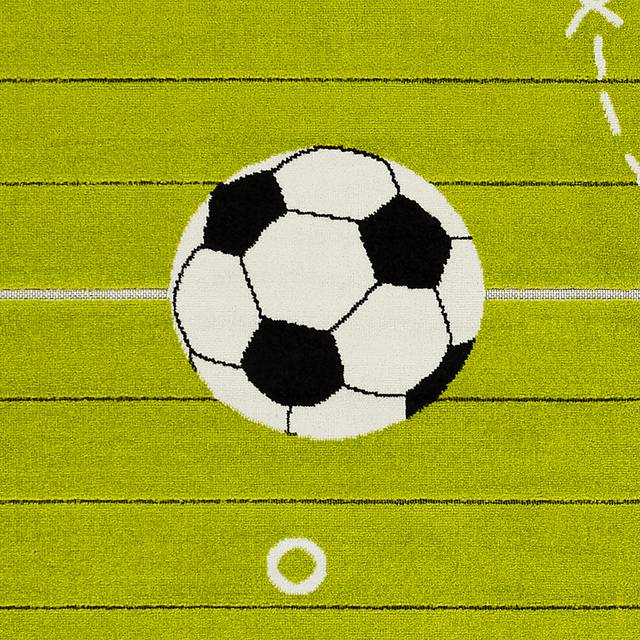 Kids Soccer Tactic Lime 7' x 9'  Rug - Thumbnail - Image 7