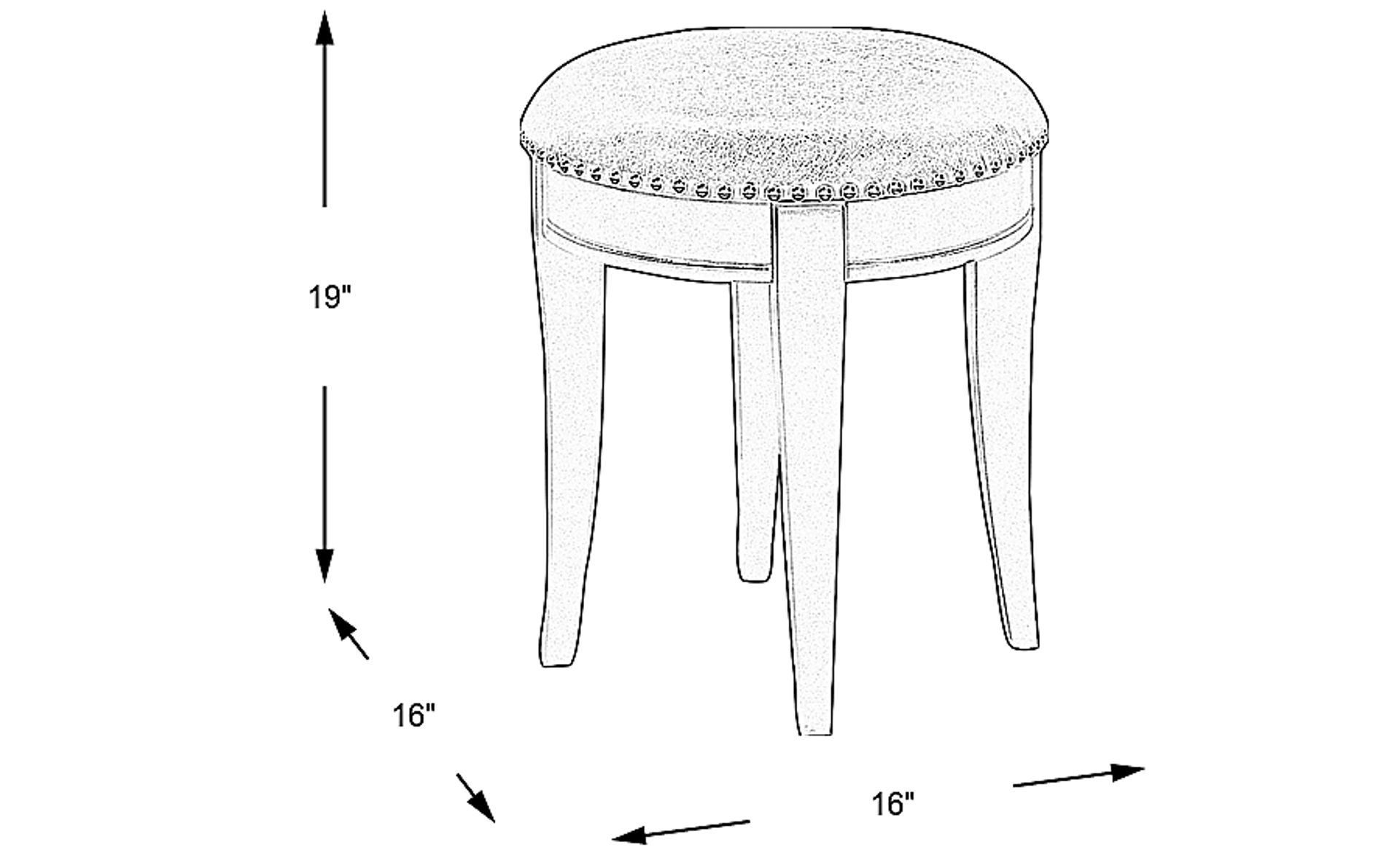 Dimension Image. Please refer to the Dimension Tab on this page for dimension details.