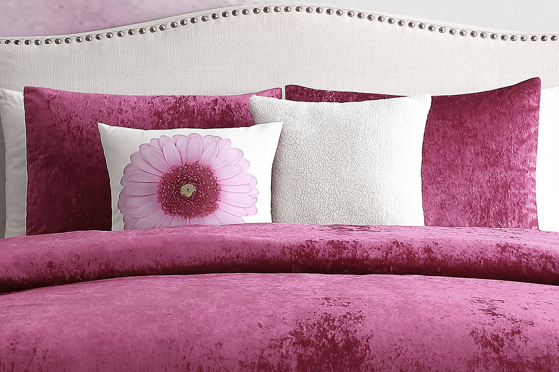 Kids Soft Raspberry Red 4 Pc Twin Comforter Set - Image 2