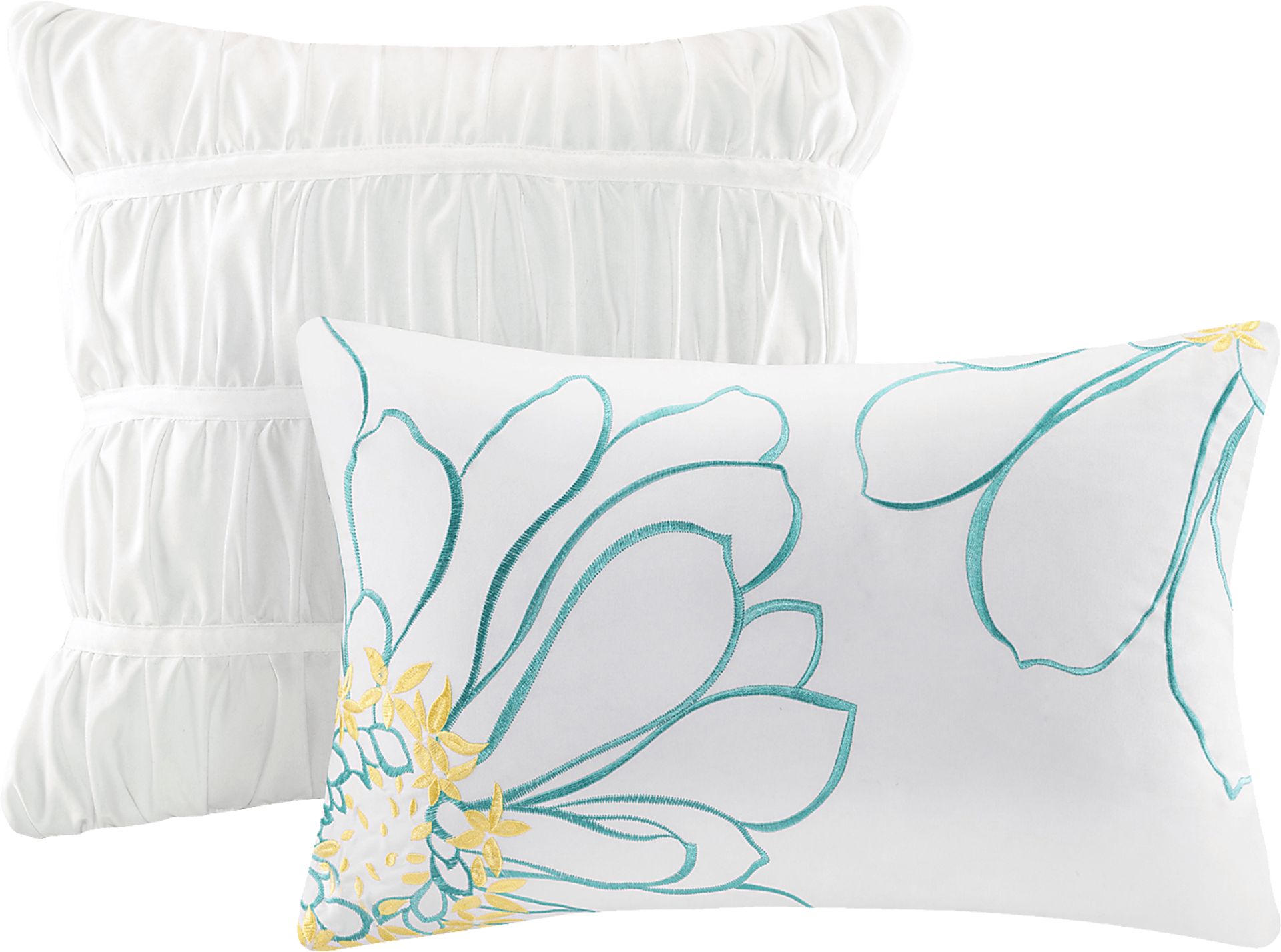 Kids Soft Waterfall White 5 Pc Full/Queen Comforter Set - Image 2