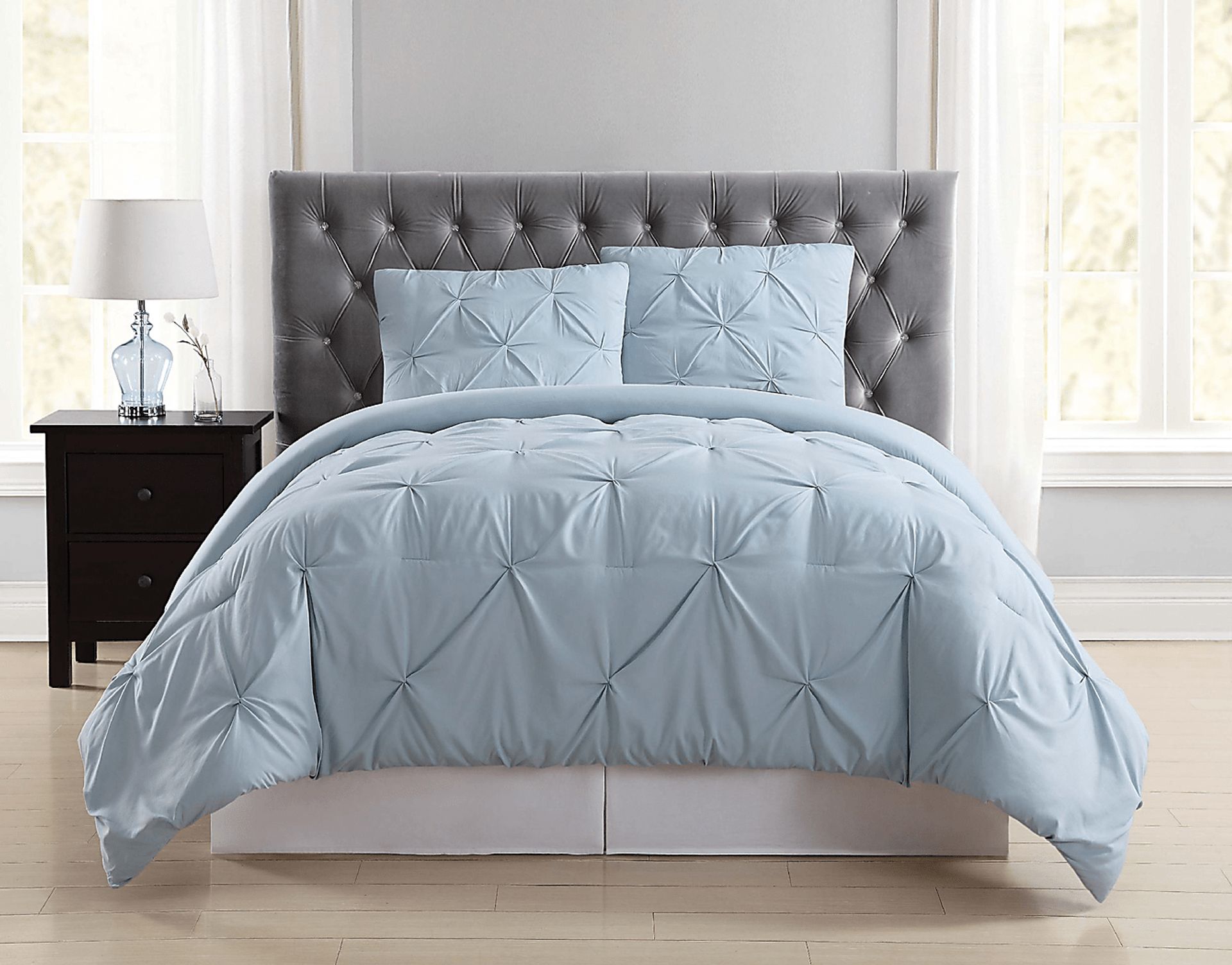 Kids Soft Waves Light Blue Twin Comforter Set - Image 1