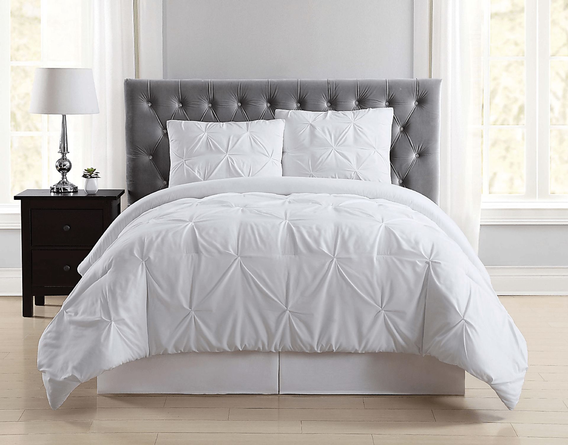 Kids Soft Waves White Twin Comforter Set - Image 1
