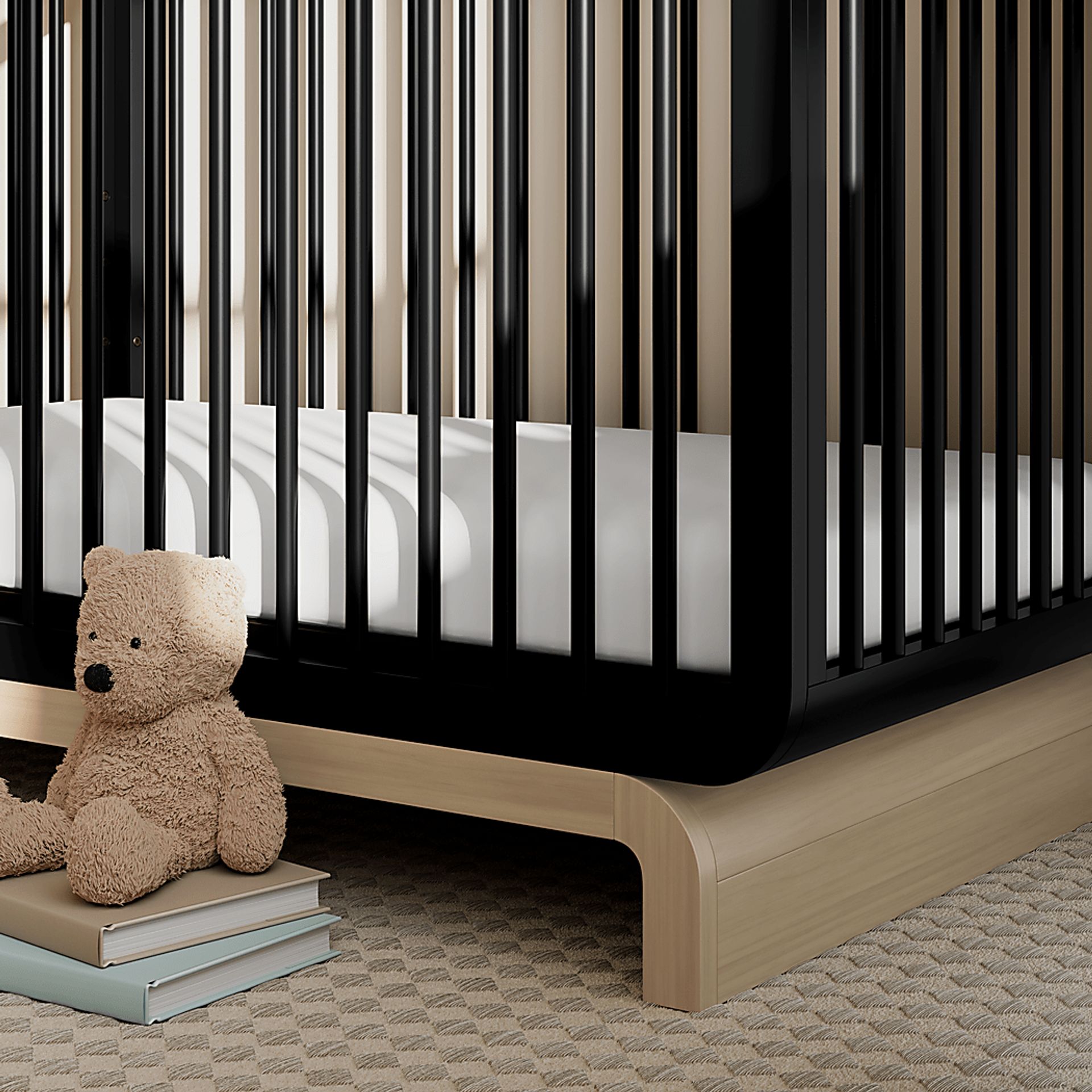 Kids Solde Black/Driftwood Convertible Crib - Image 13