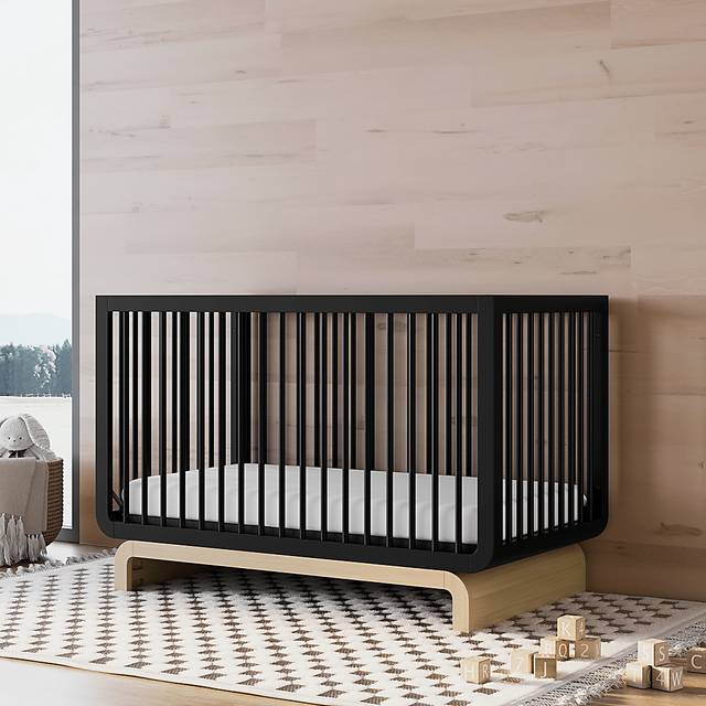 Kids Solde Black/Driftwood Convertible Crib - Thumbnail - Image 2