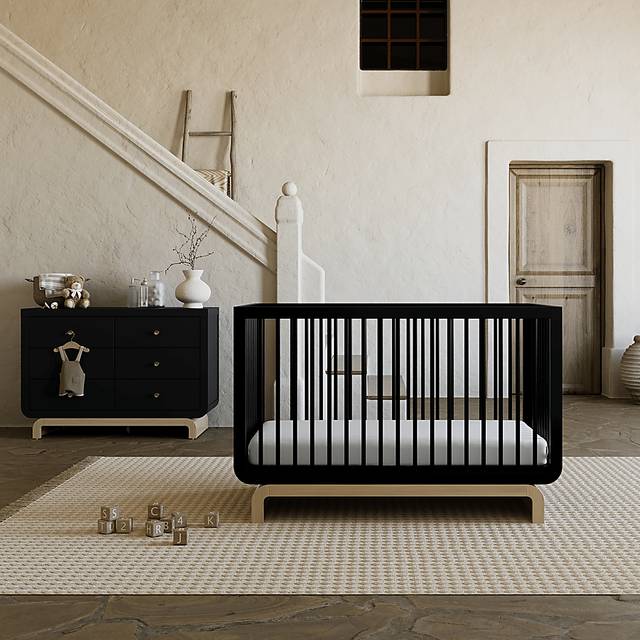Kids Solde Black/Driftwood Convertible Crib - Thumbnail - Image 4