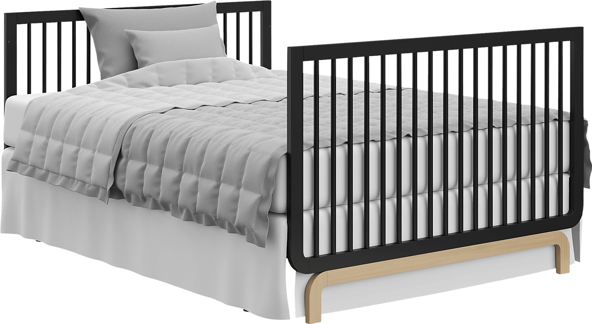 Kids Solde Black/Driftwood Convertible Crib - Image 10
