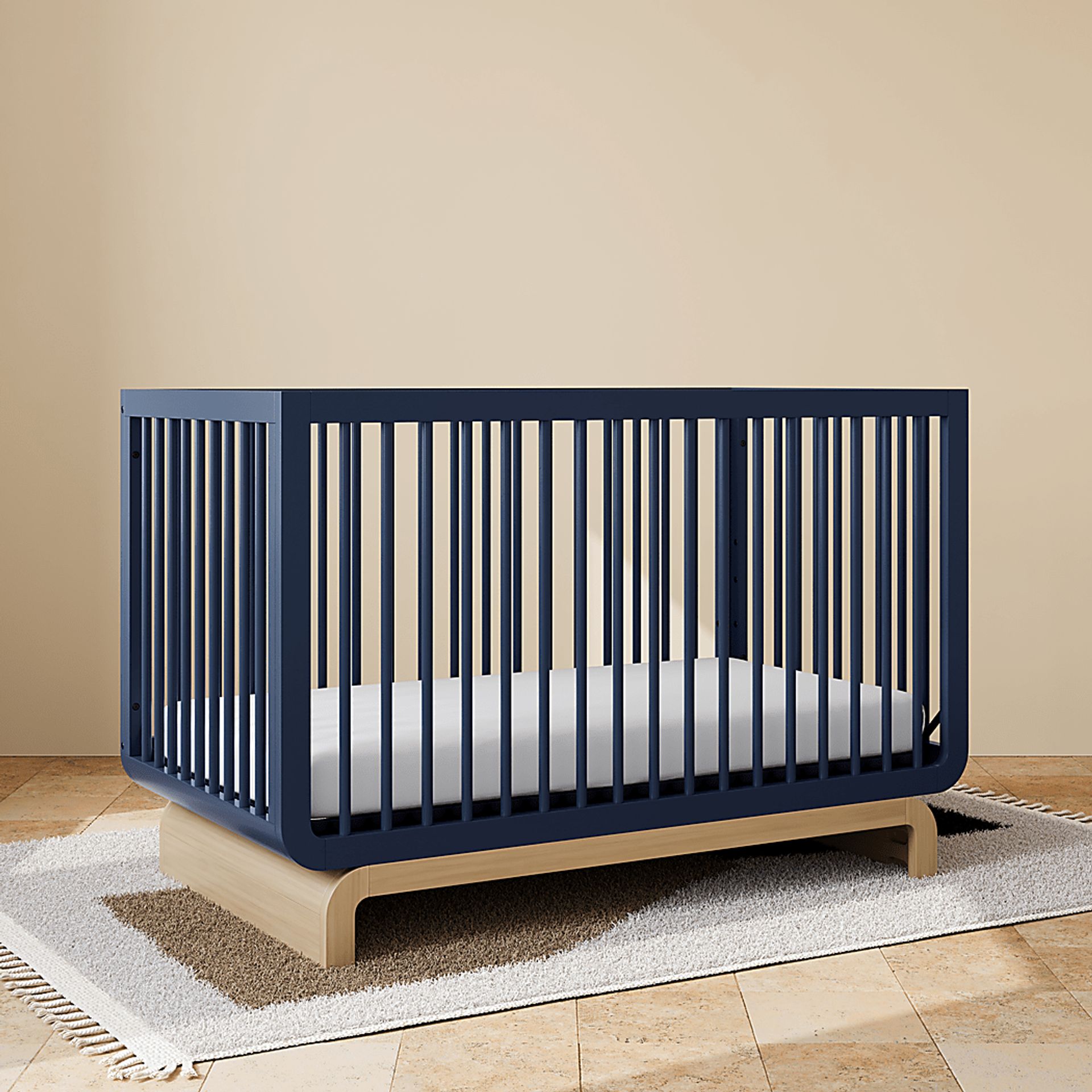 Kids Solde Blue/Driftwood Convertible Crib - Image 2