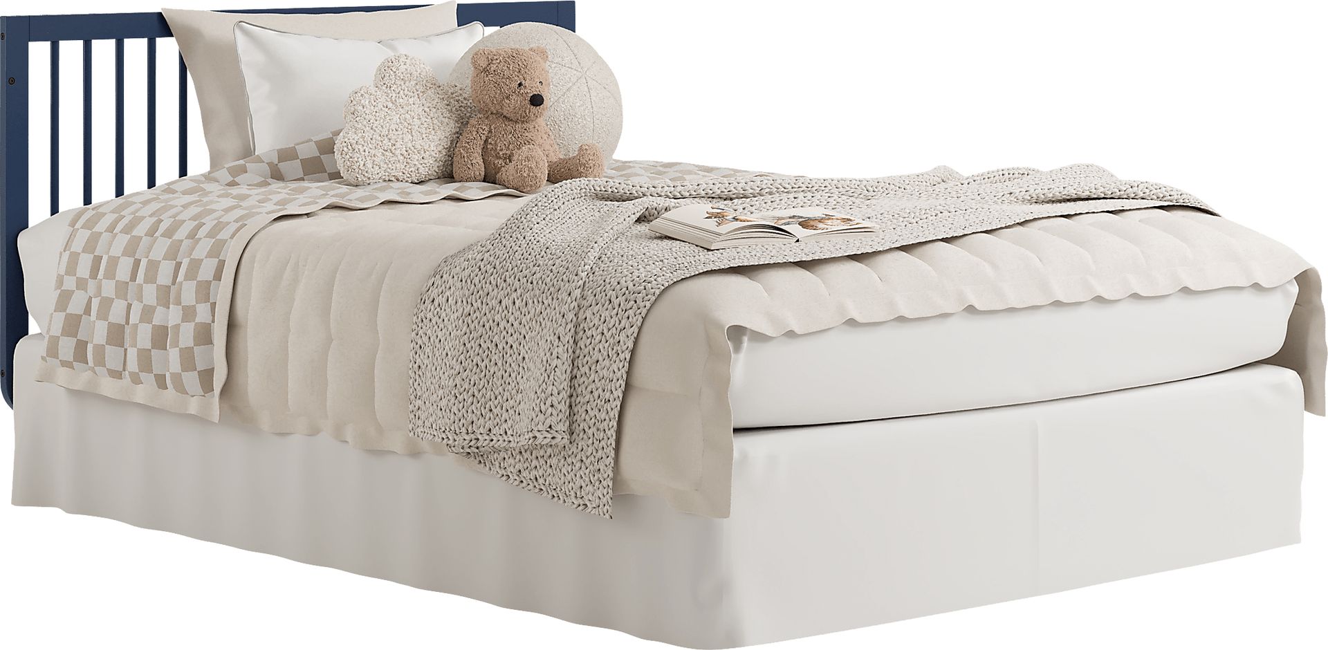 Kids Solde Blue/Driftwood Convertible Crib - Image 10