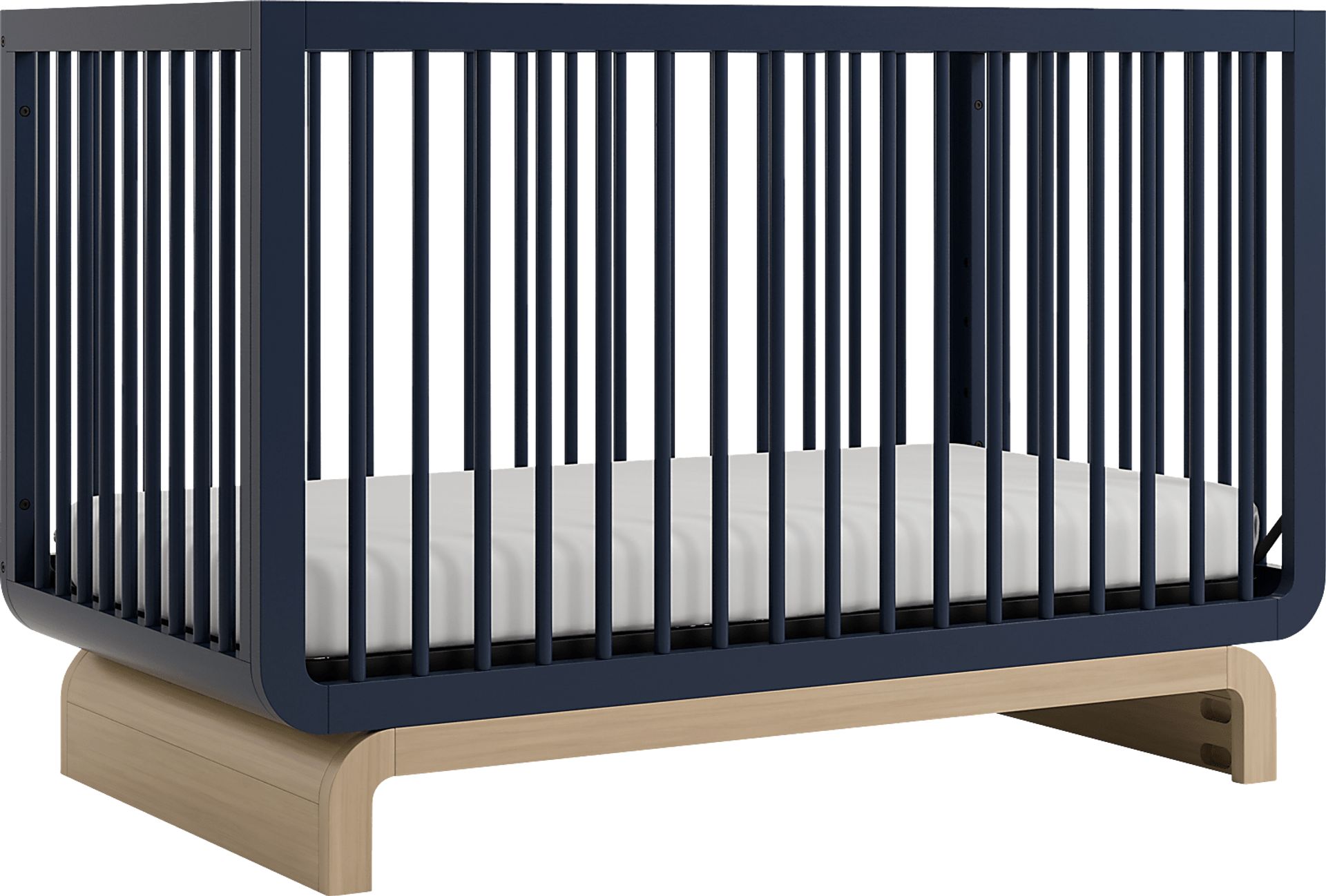 Kids Solde Blue/Driftwood Convertible Crib - Image 1
